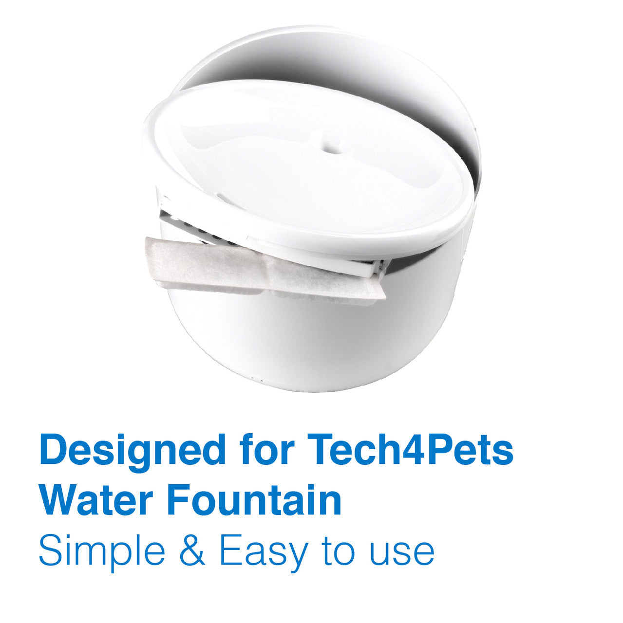 Dog Bowls, Feeders & Waterers: Tech4Pets 5-Pack Water Fountain Replacement Filters