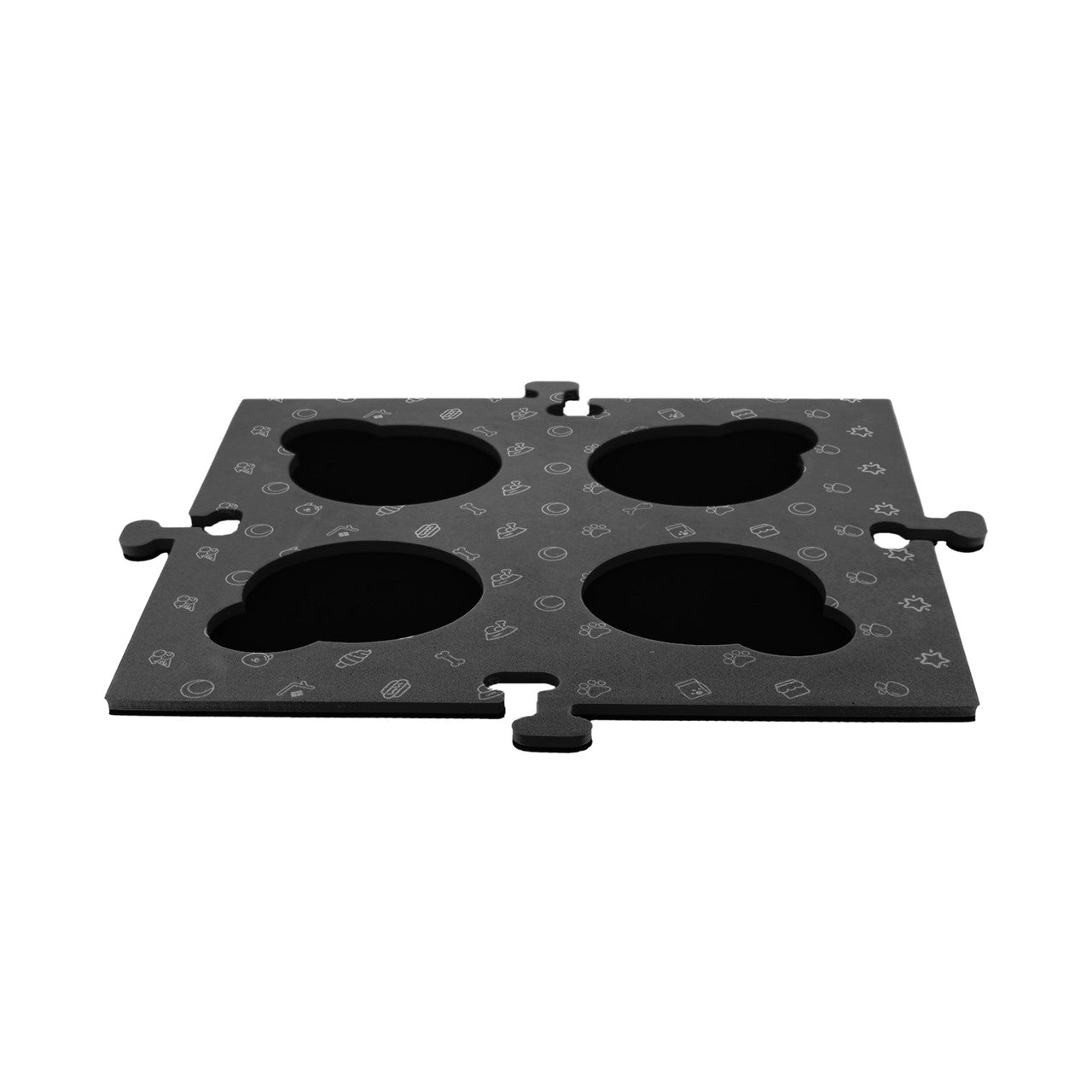Dog Bowls, Feeders & Waterers: Tech4Pets Black Mat 2-Pack for Talking Buttons & Floor