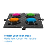 Dog Bowls, Feeders & Waterers: Tech4Pets Black Mat 2-Pack for Talking Buttons & Floor