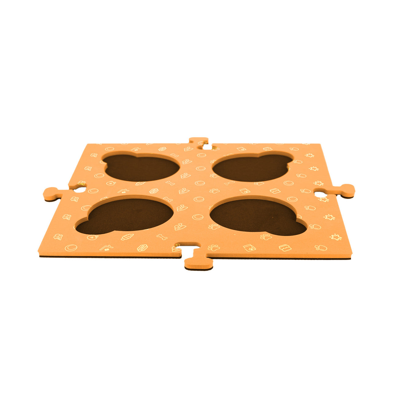 Dog Bowls, Feeders & Waterers: Tech4Pets Orange Mat 2-Pack for Talking Buttons & Floor