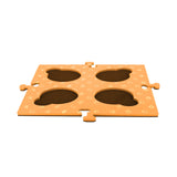 Dog Bowls, Feeders & Waterers: Tech4Pets Orange Mat 2-Pack for Talking Buttons & Floor