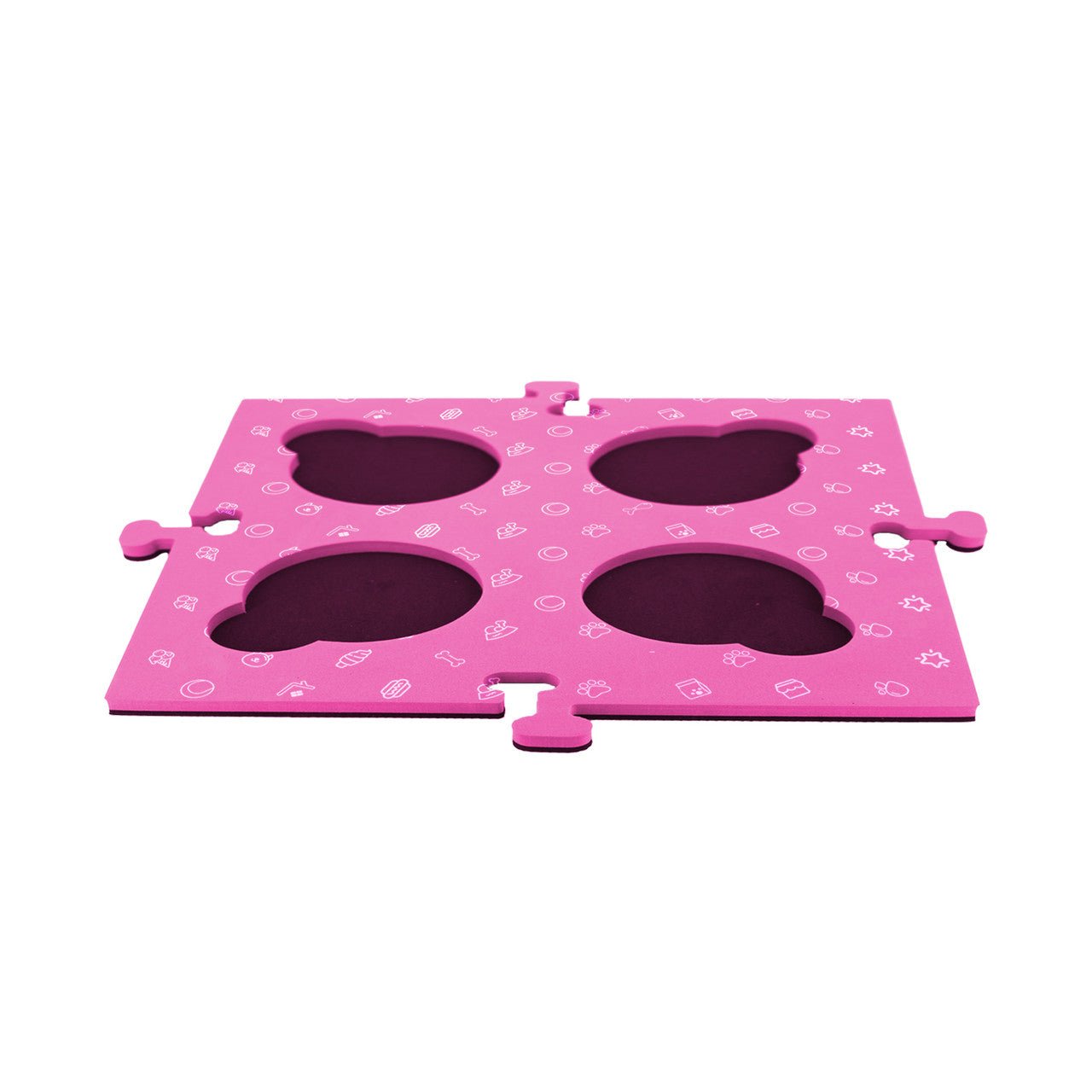 Dog Bowls, Feeders & Waterers: Tech4Pets Pink Mat 2-Pack for Talking Buttons & Floor
