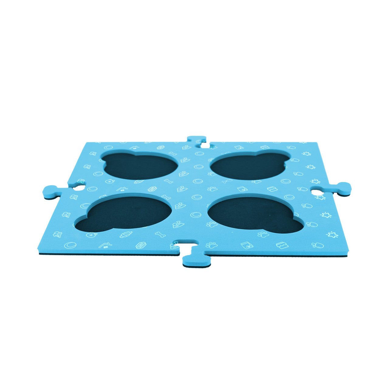 Dog Bowls, Feeders & Waterers: Tech4Pets Blue Mat 2-Pack for Talking Buttons & Floor