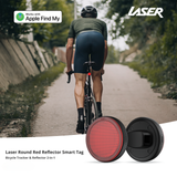 Electric Scooters: Laser Round Red Reflector Smart Tag