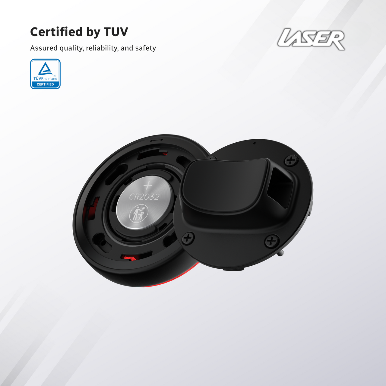 Electric Scooters: Laser Round Red Reflector Smart Tag