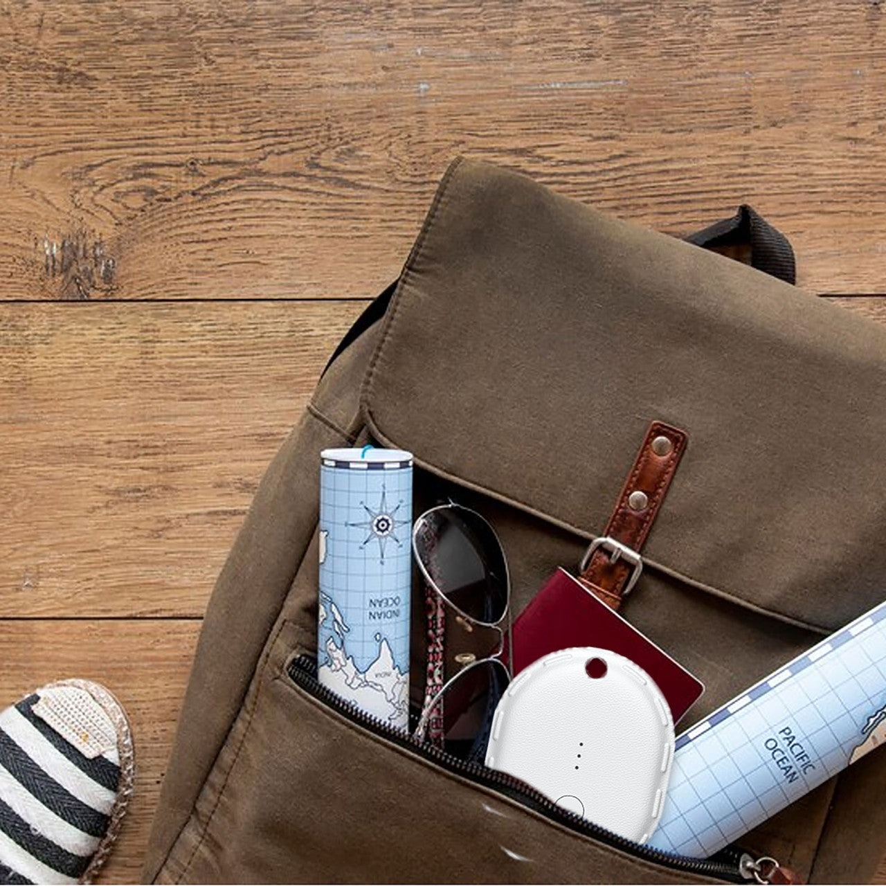 Powerboards & Adapters: Laser Mini Smart Tag with Apple Find My Tracking White