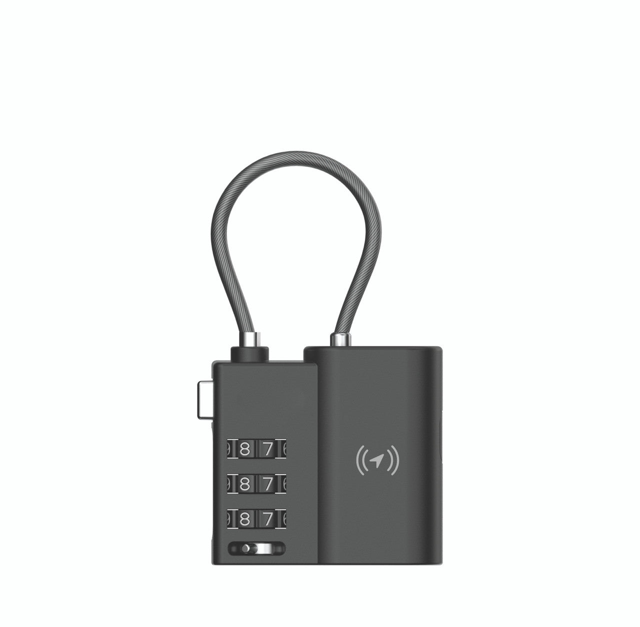Powerboards & Adapters: Laser TSA Lock Smart Tag with Rechargeable Battery Black