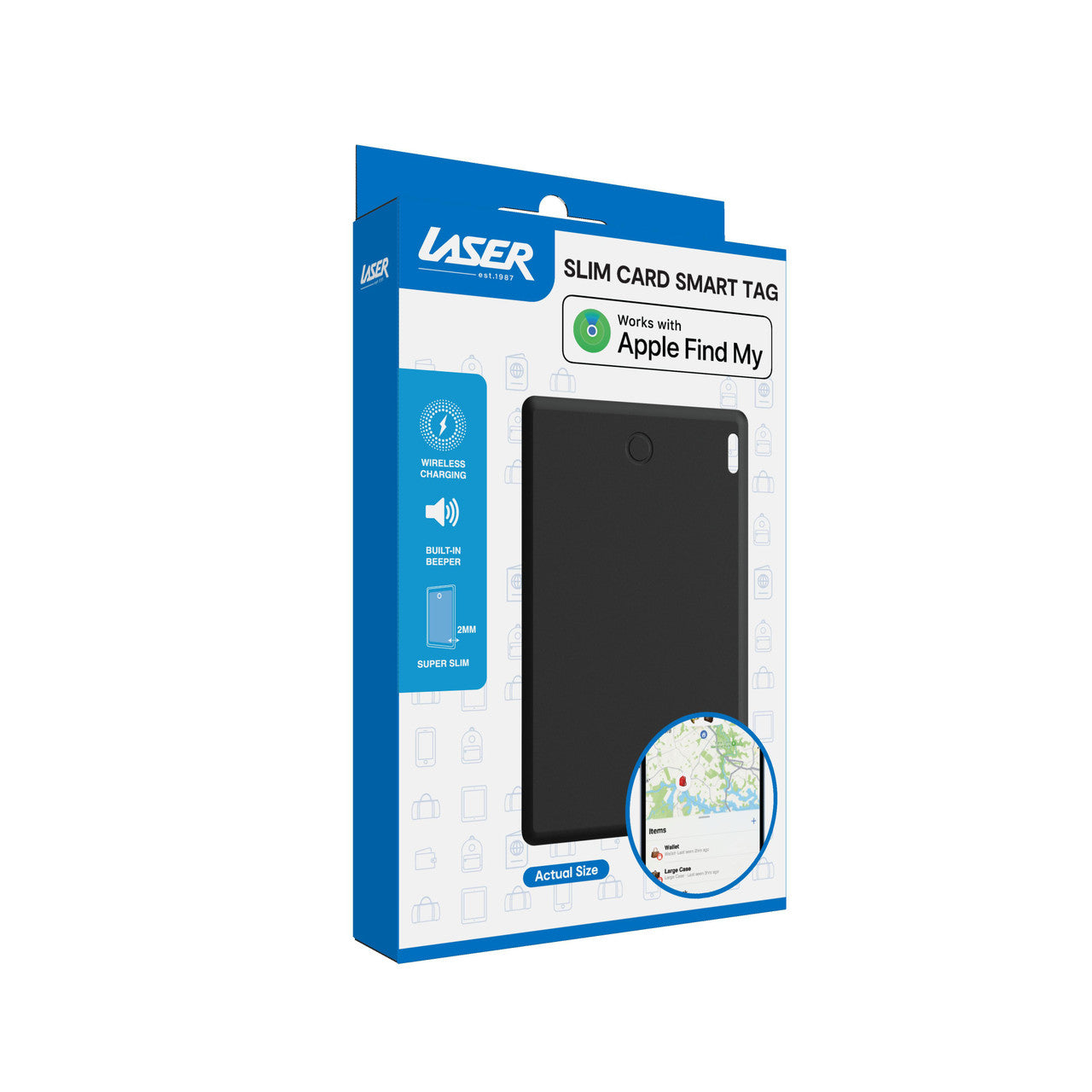 Powerboards & Adapters: Laser Ultra Slim Smart Card with Wireless Charging