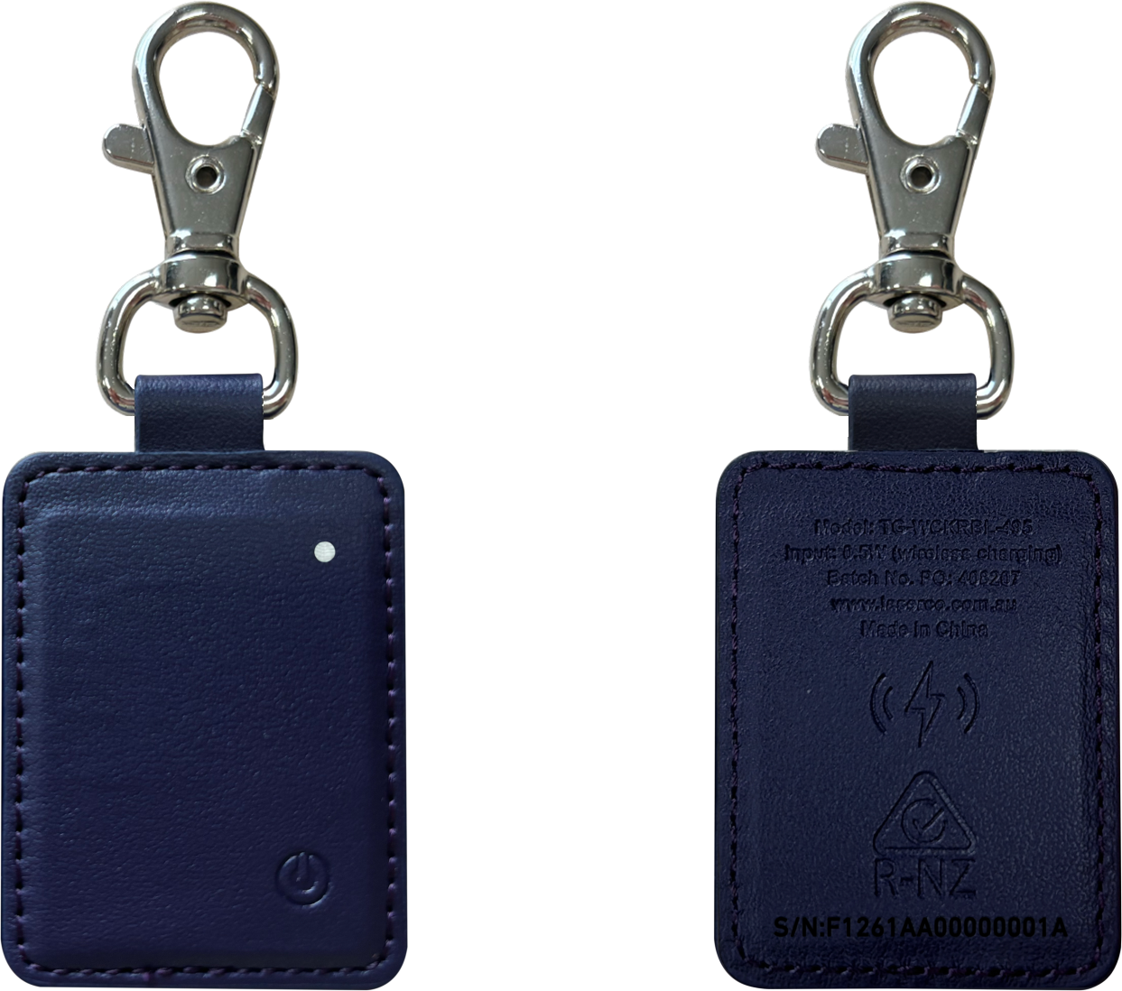 Powerboards & Adapters: Laser Mini Smart Tag with Wireless Charging Navy Blue