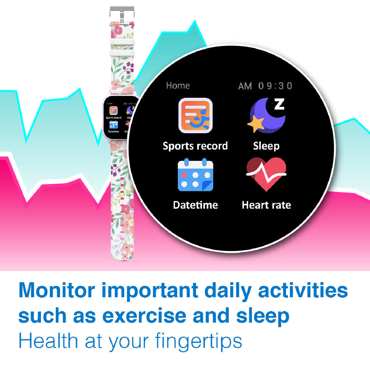 vFitness Momentum Floral Smartwatch