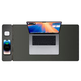 Desktops & Accessories: Laser Wireless Charging Desk Mat Black