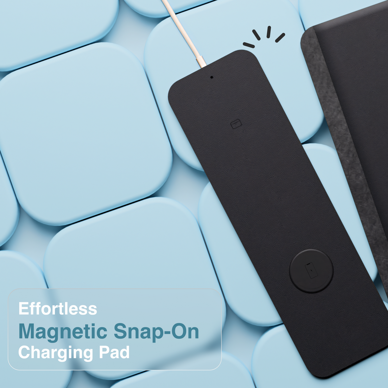 Desktops & Accessories: Laser Wireless Charging Desk Mat Black