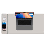 Desktops & Accessories: Laser Wireless Charging Desk Mat Grey