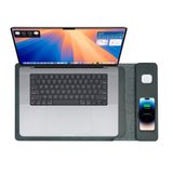 Desktops & Accessories: Laser Wireless Charging Laptop Sleeve Up to 16 Inch Black