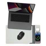 Desktops & Accessories: Laser Wireless Charging Laptop Sleeve Up to 16 Inch Grey