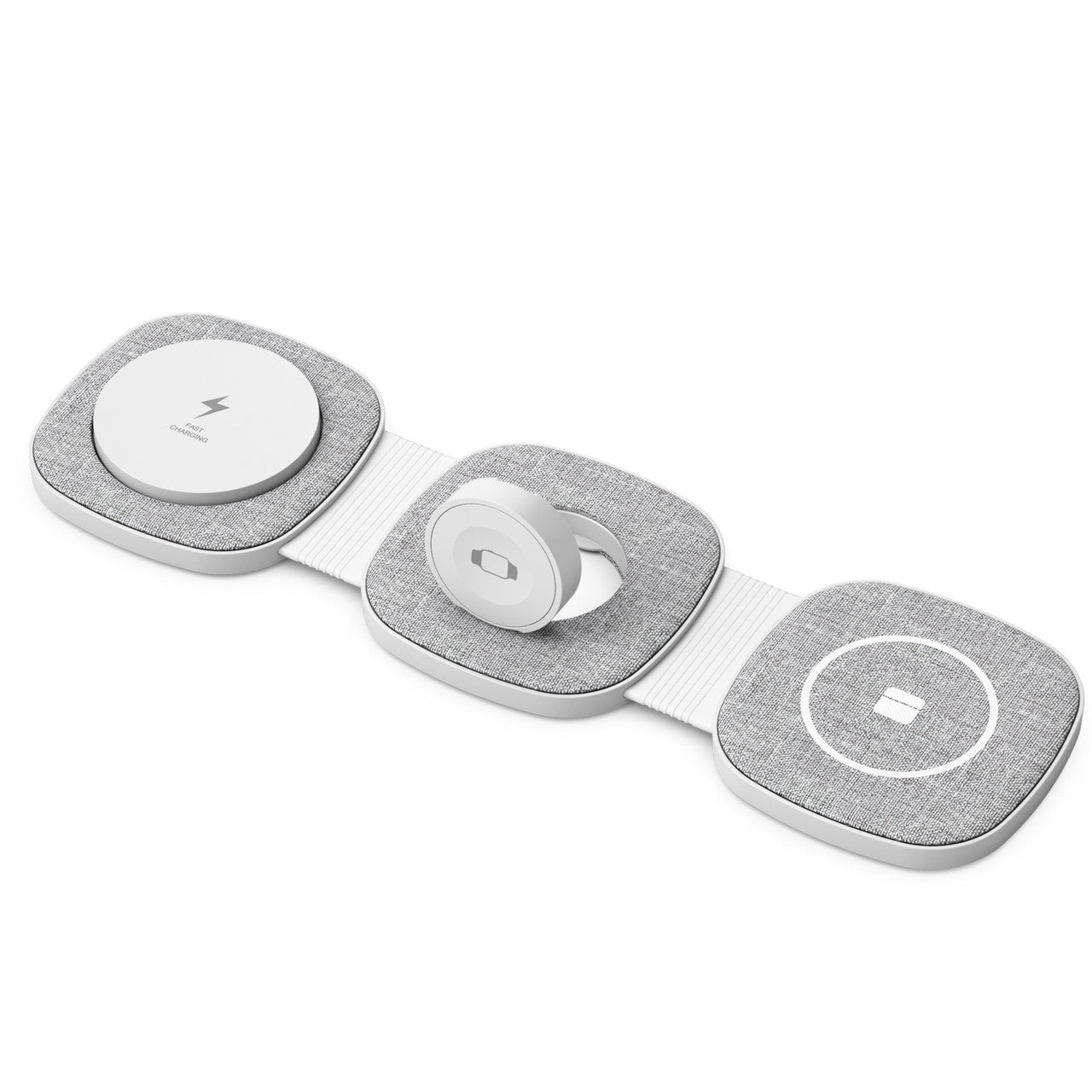 Powerboards & Adapters: Laser 3-in-1 Travel Wireless Charging Pad for Apple