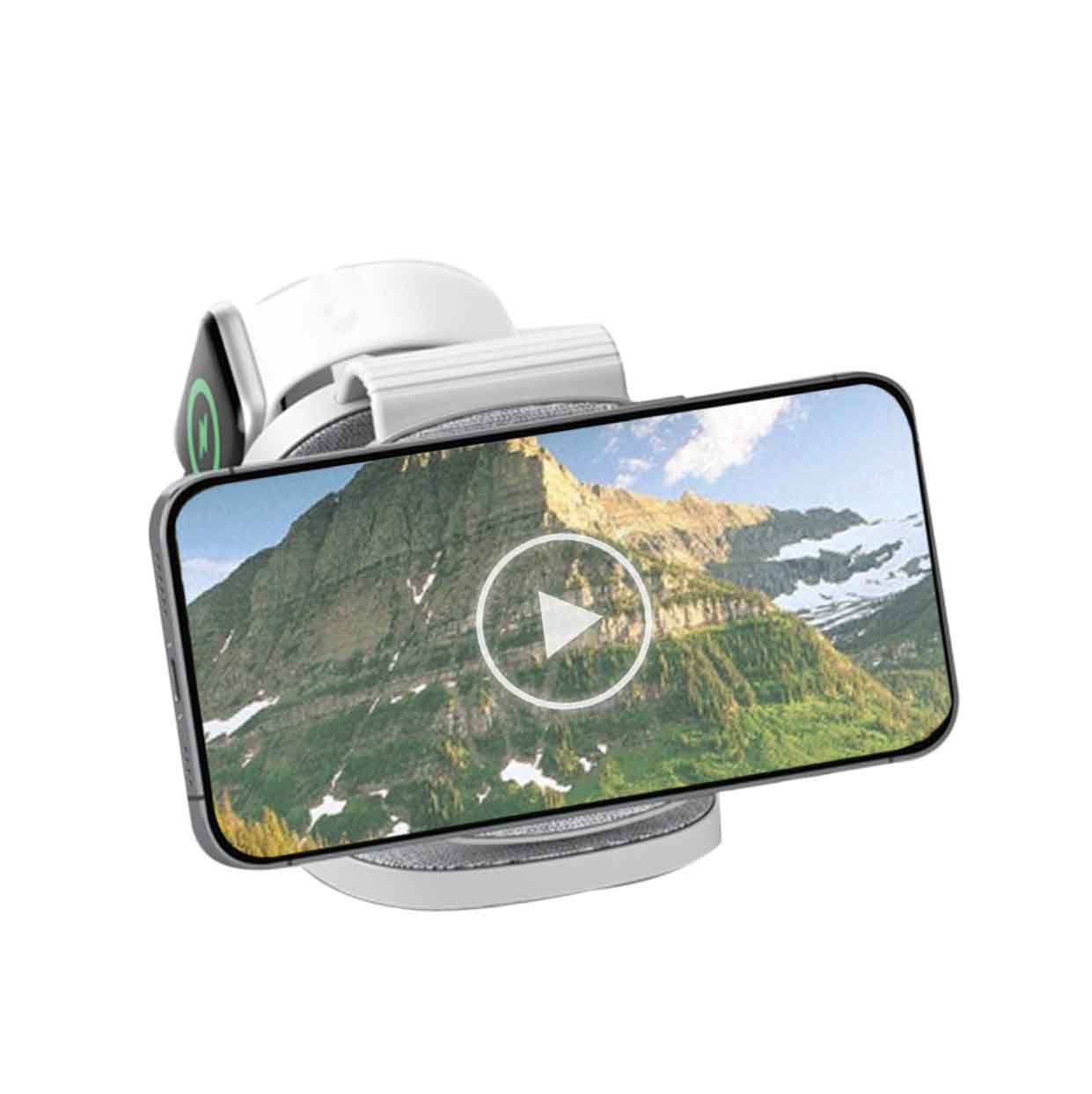 Powerboards & Adapters: Laser 3-in-1 Travel Wireless Charging Pad for Apple