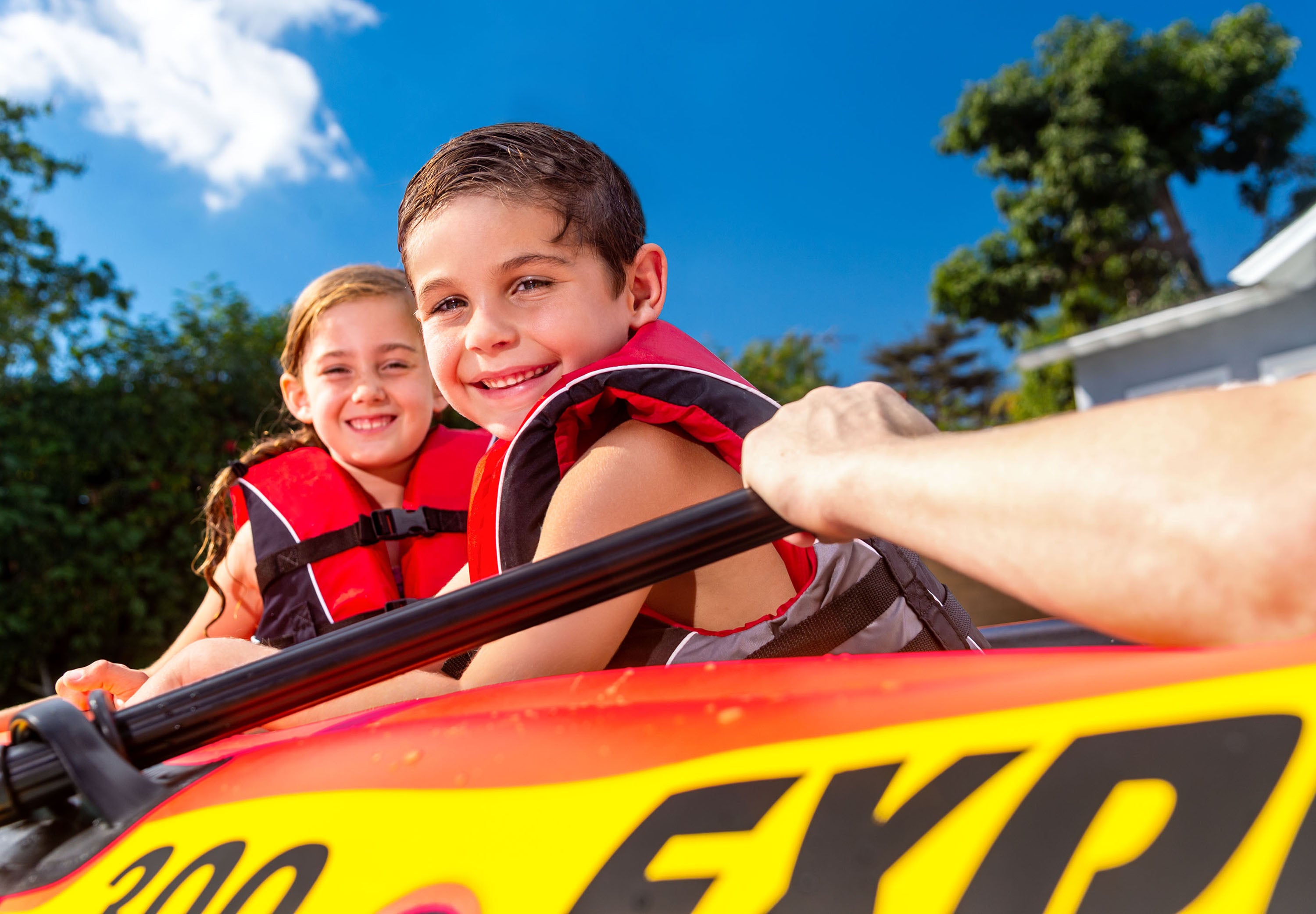 Canoes & Kayaks: Intex Explorer Pro 300 - Inflatable Boat Sest 58358