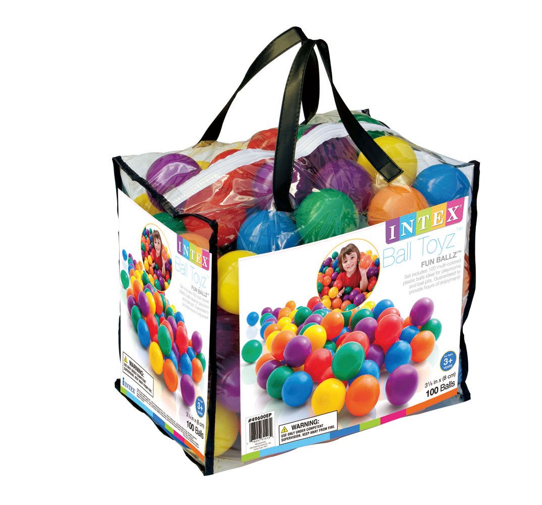 Ball Pits & Play Pens: Intex Fun Ballz - 100 Count 49600