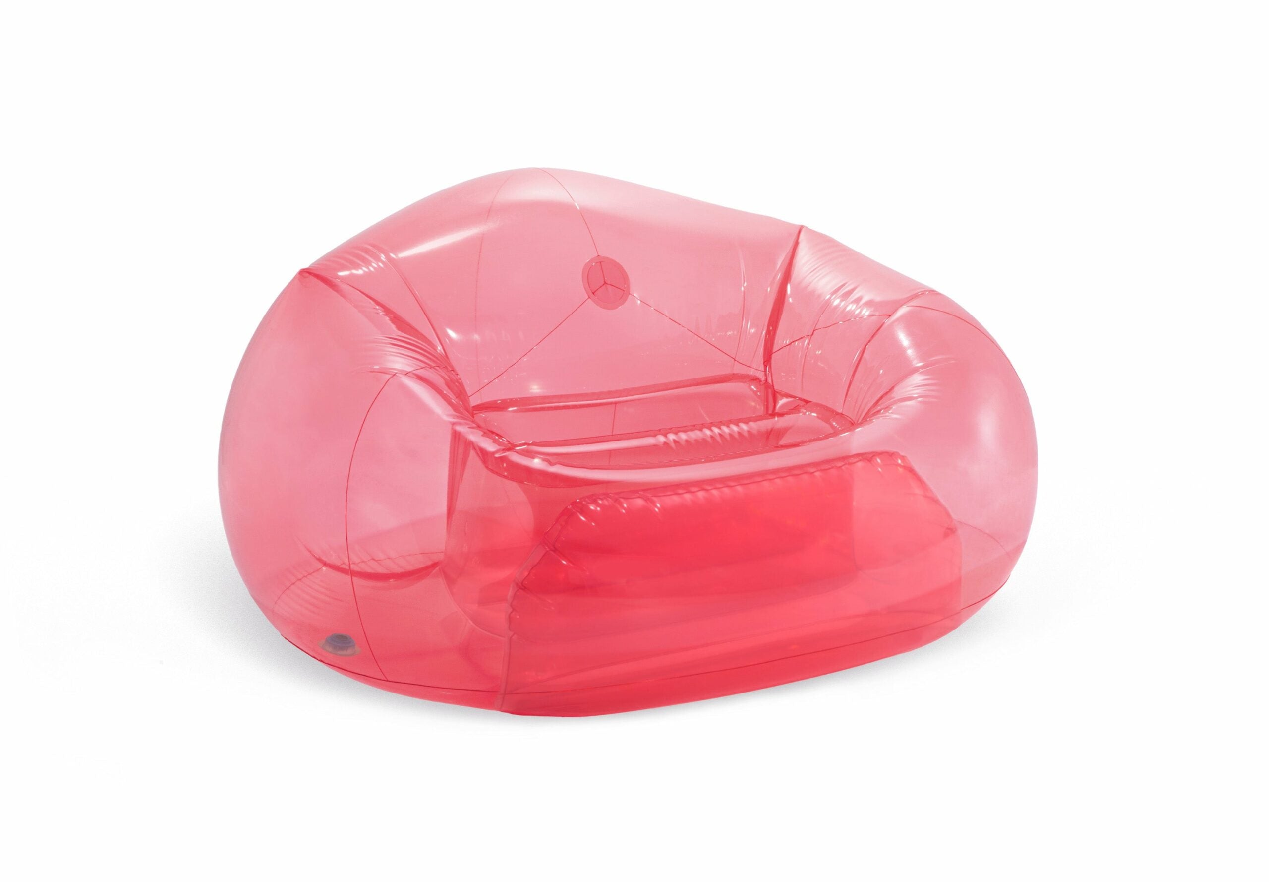 Arm Chairs & Recliners: Intex Transparent Pink Beanless Bag 66501