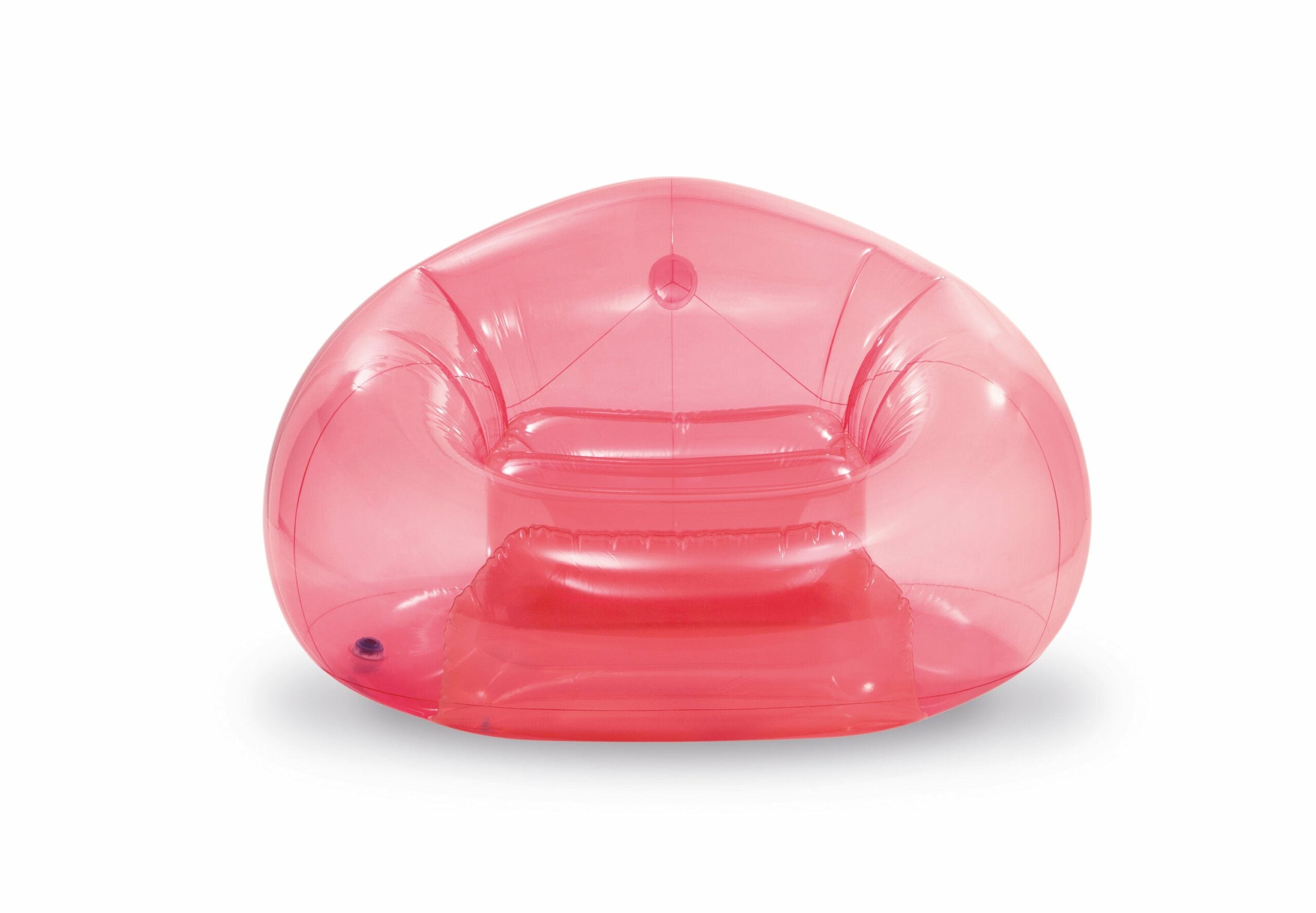 Arm Chairs & Recliners: Intex Transparent Pink Beanless Bag 66501