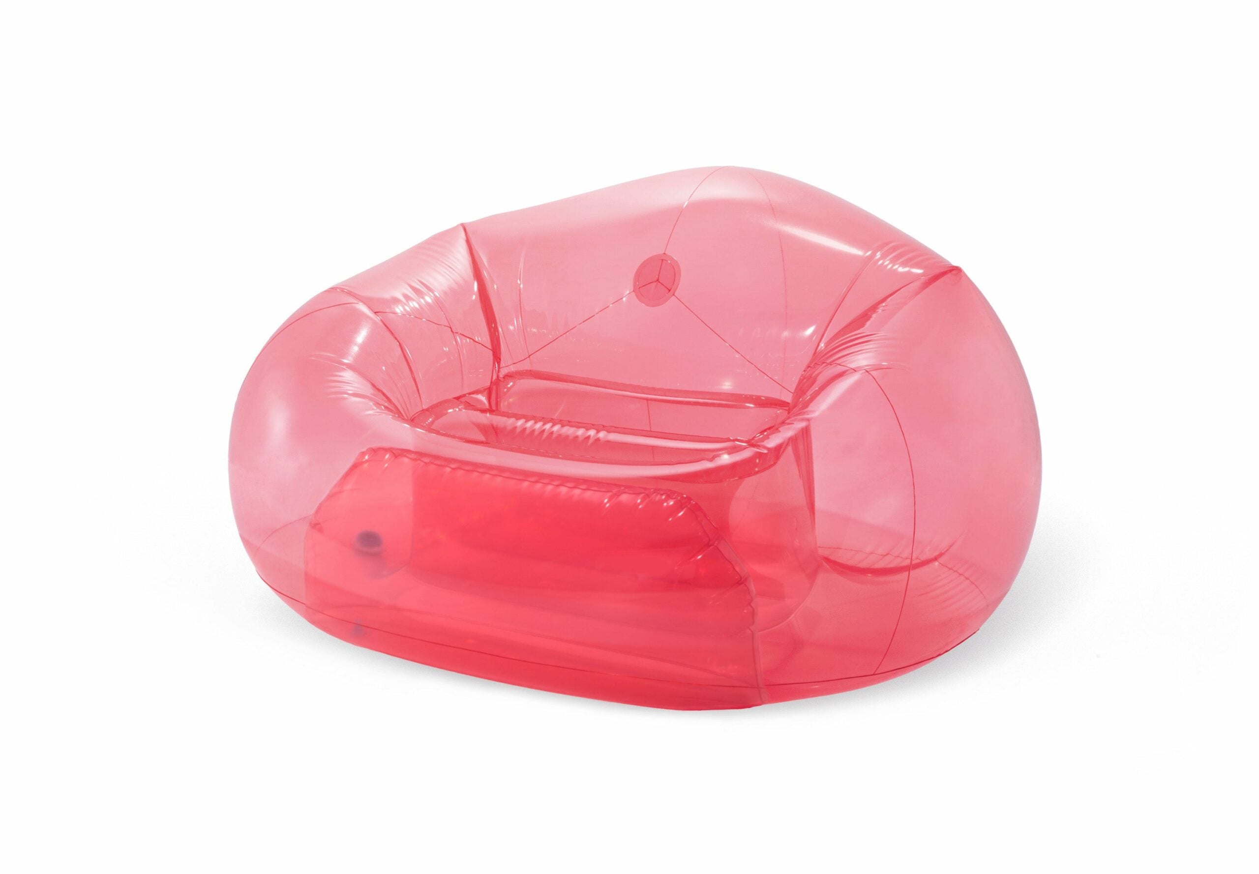 Arm Chairs & Recliners: Intex Transparent Pink Beanless Bag 66501