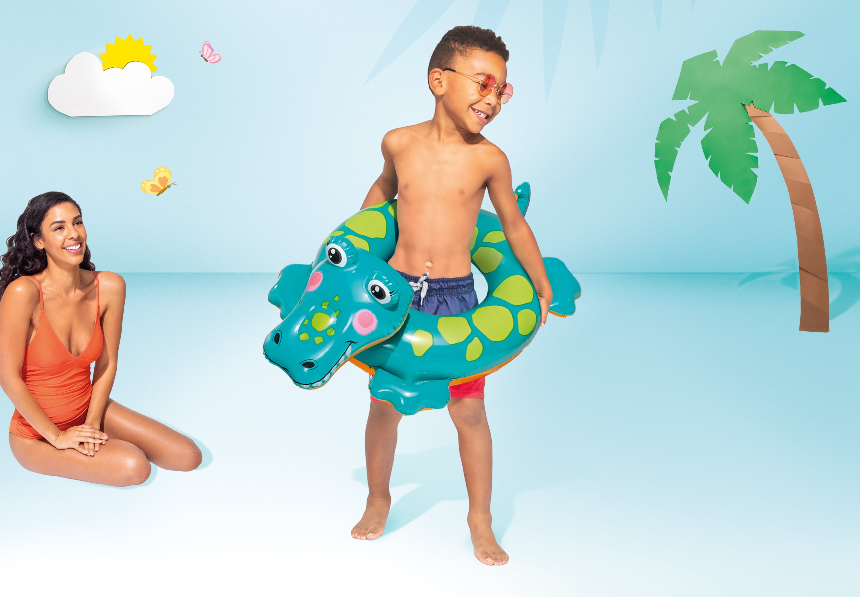 Pool Toys & Inflatables: Intex Big Animal Rings 58221