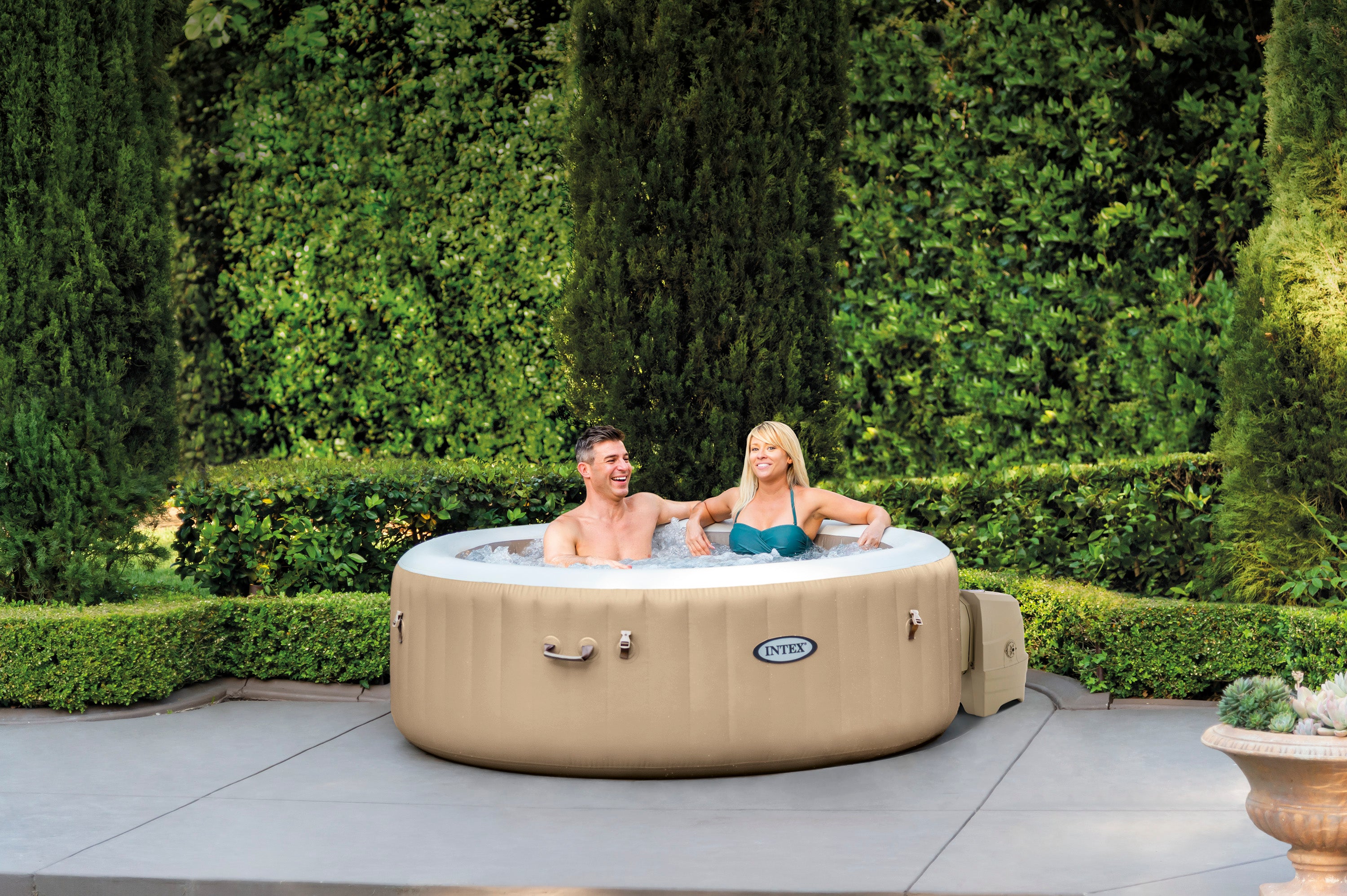 Spas & Accessories: Intex PureSpa Bubble Massage 4 Person Spa 28426