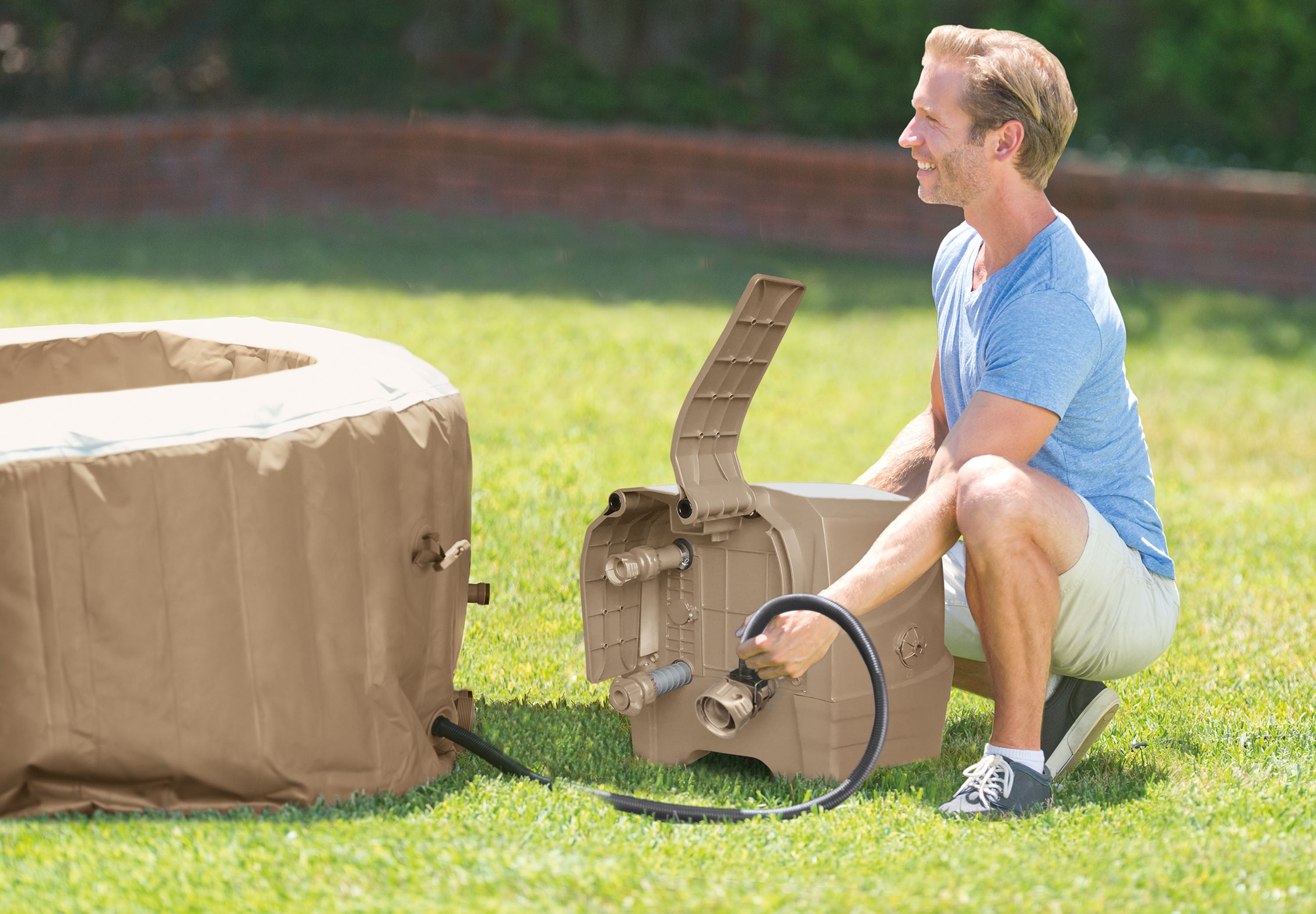 Spas & Accessories: Intex PureSpa Bubble Massage 6 Person Spa 28428