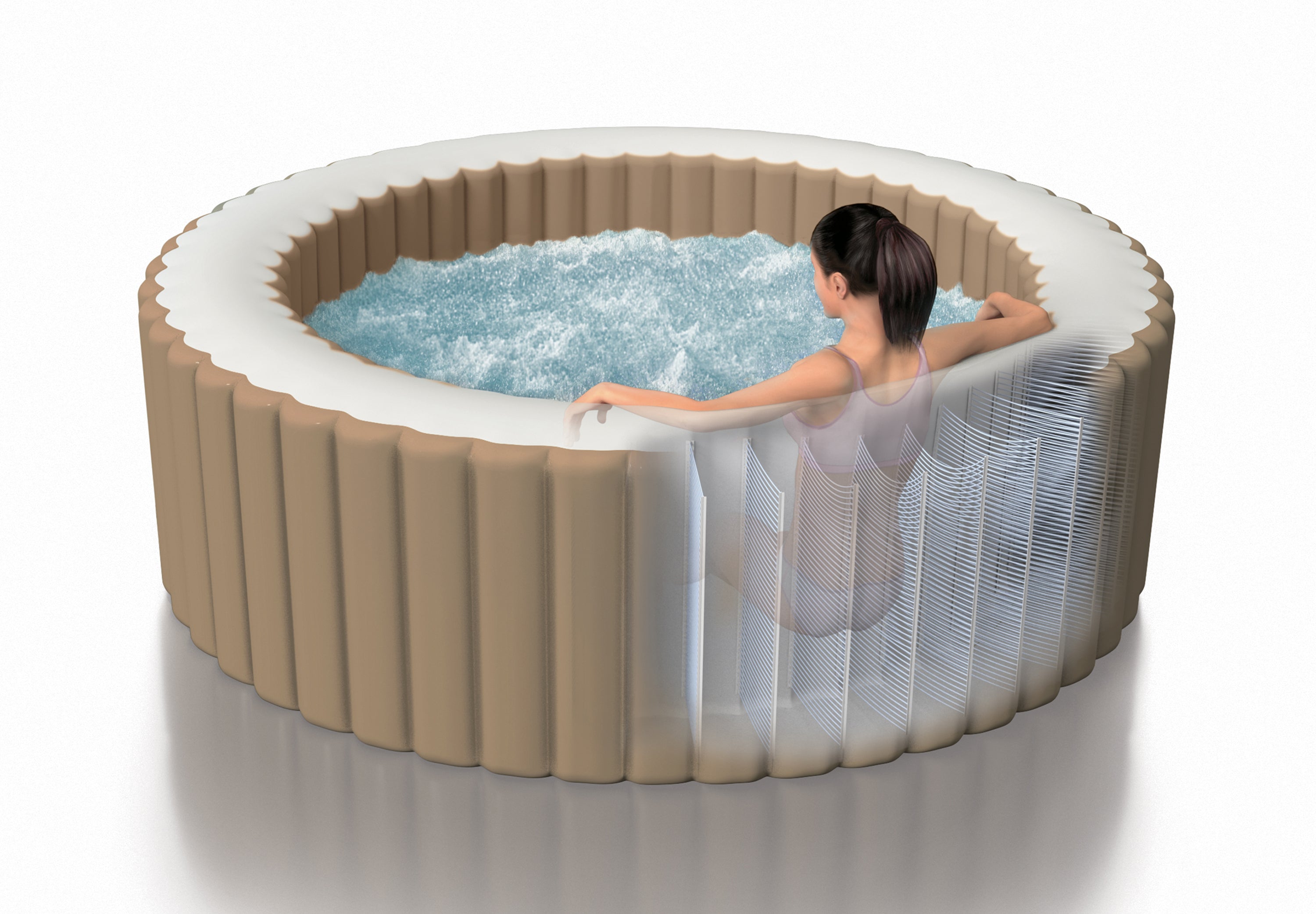 Spas & Accessories: Intex PureSpa Bubble Massage 6 Person Spa 28428