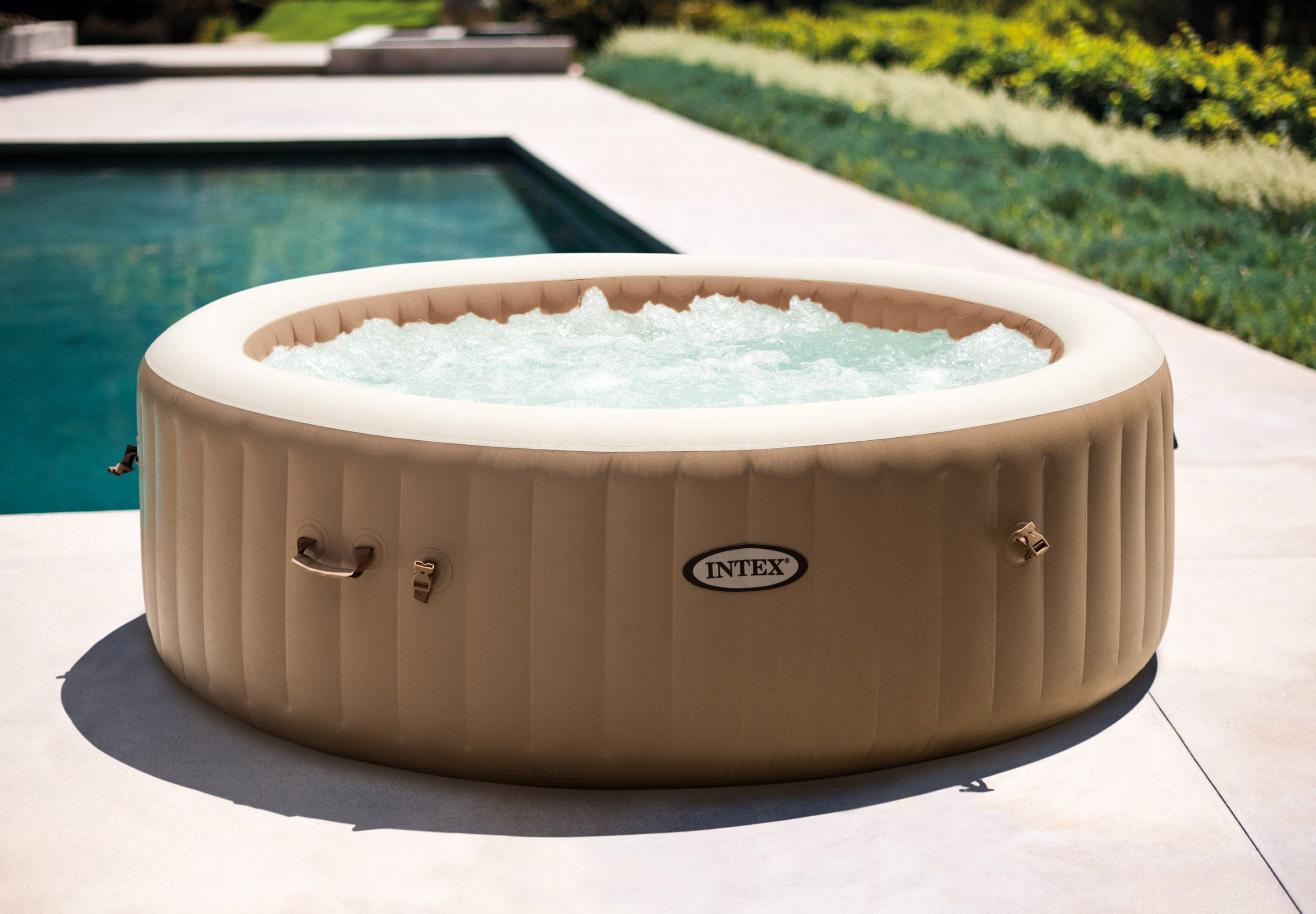 Spas & Accessories: Intex PureSpa Bubble Massage 6 Person Spa 28428