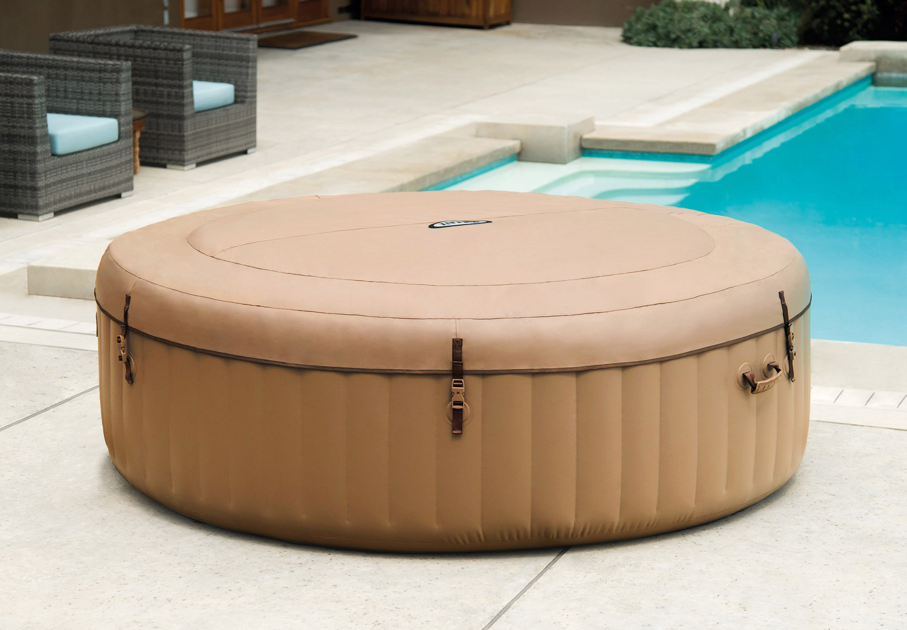 Spas & Accessories: Intex PureSpa Bubble Massage 6 Person Spa 28428