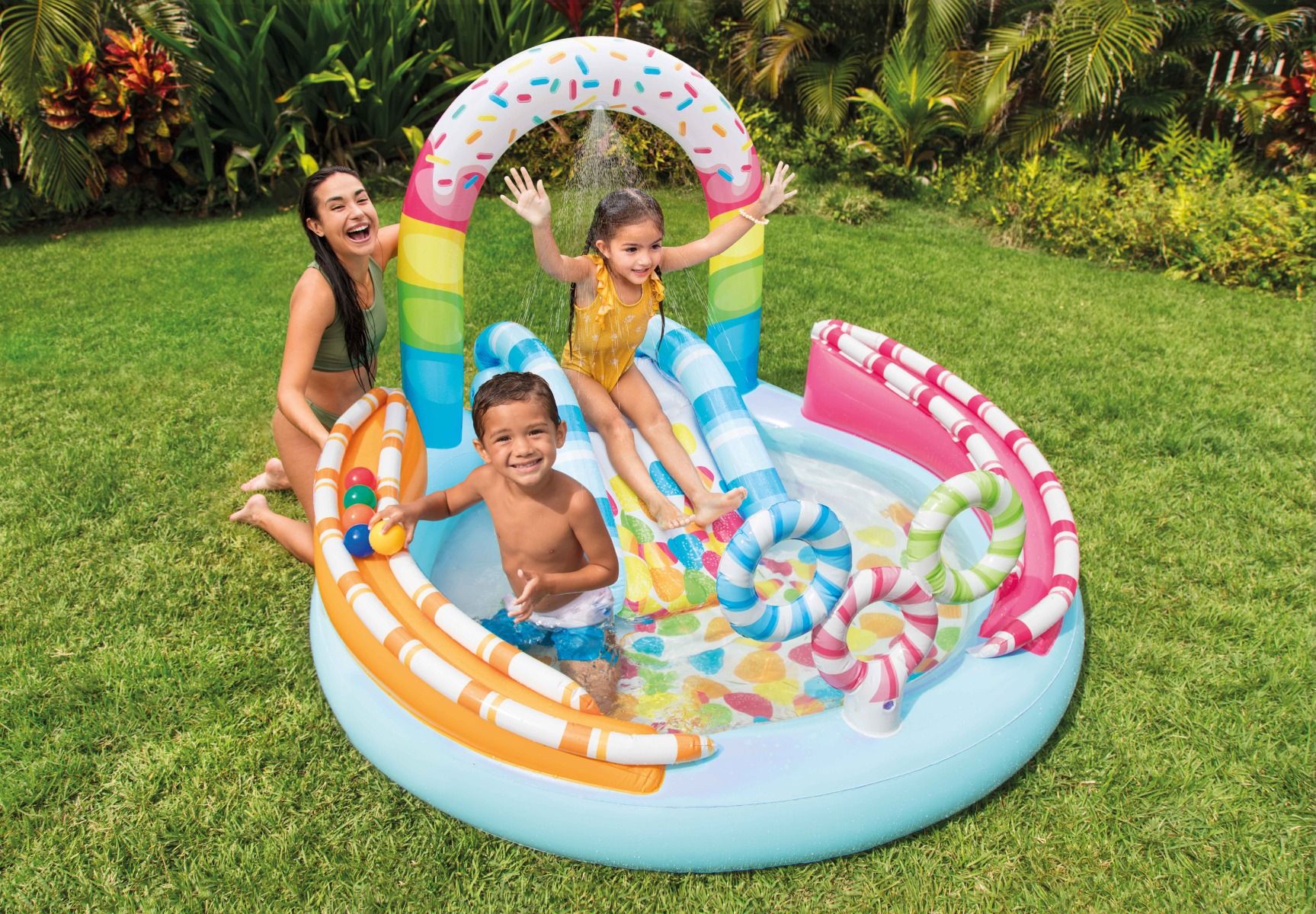 Swimming Pools: Intex Candy Fun Inflatable Play Centre 57144