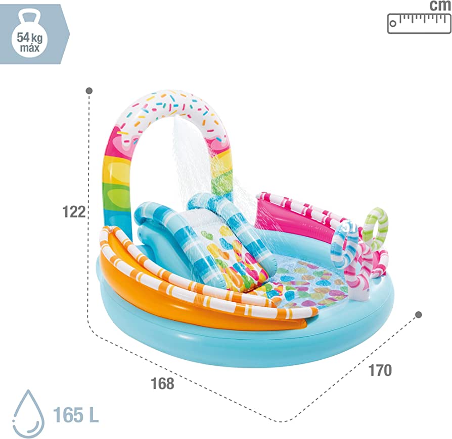 Swimming Pools: Intex Candy Fun Inflatable Play Centre 57144