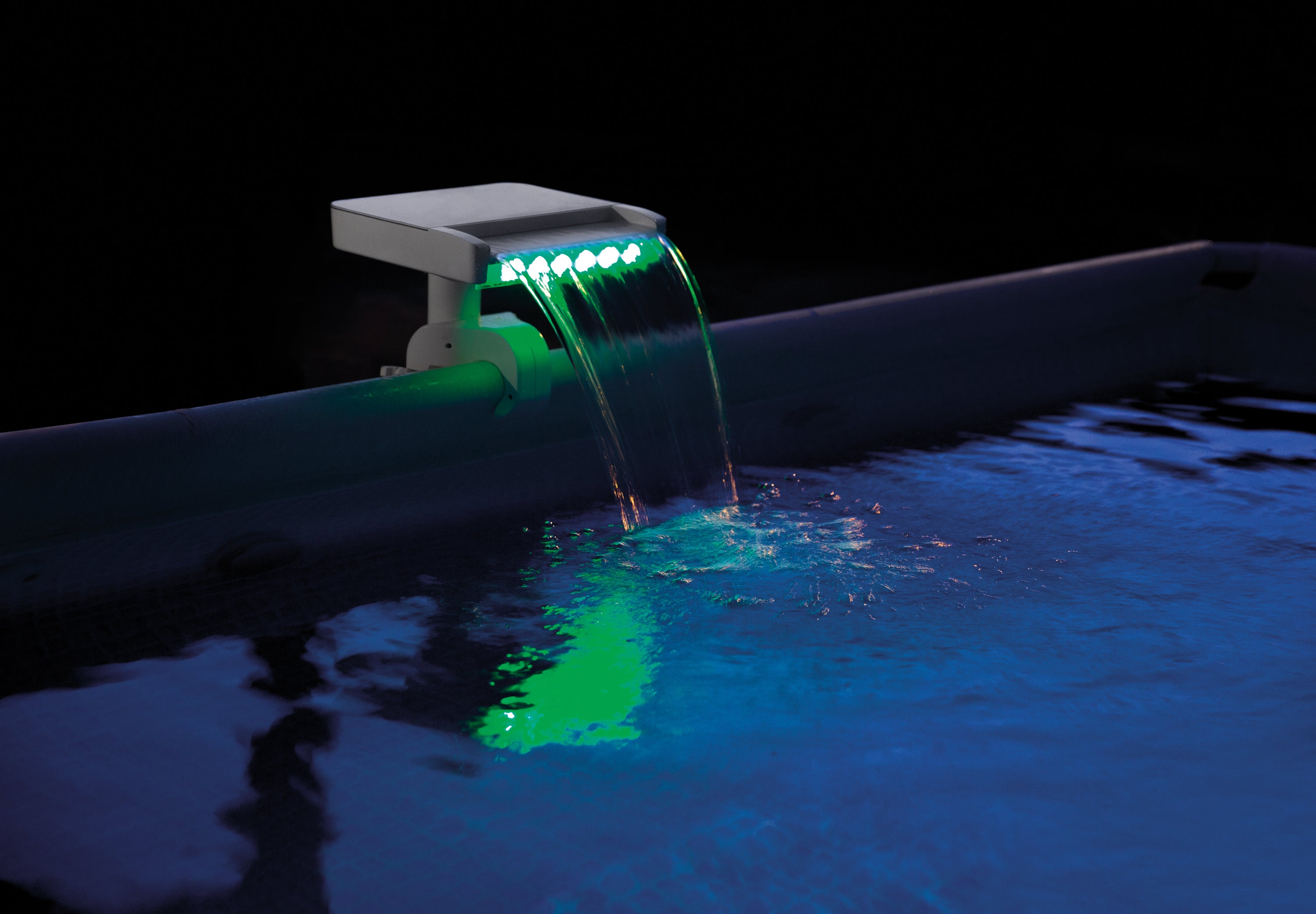 Pool Covers & Accessories: Intex Multi-Color LED Waterfall Cascade 28090