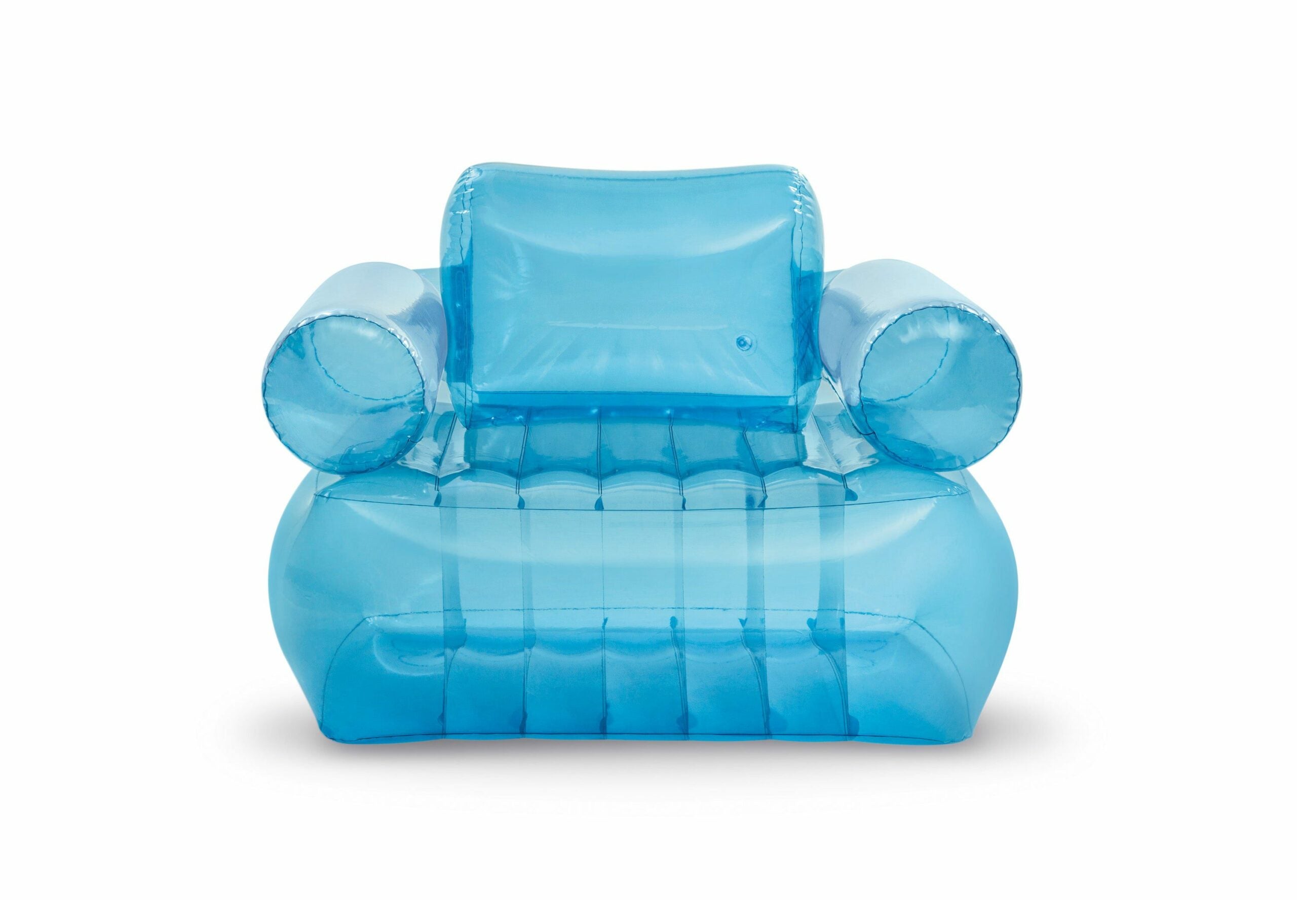 Arm Chairs & Recliners: Intex Transparent Blue Inflatable Armchair 66503