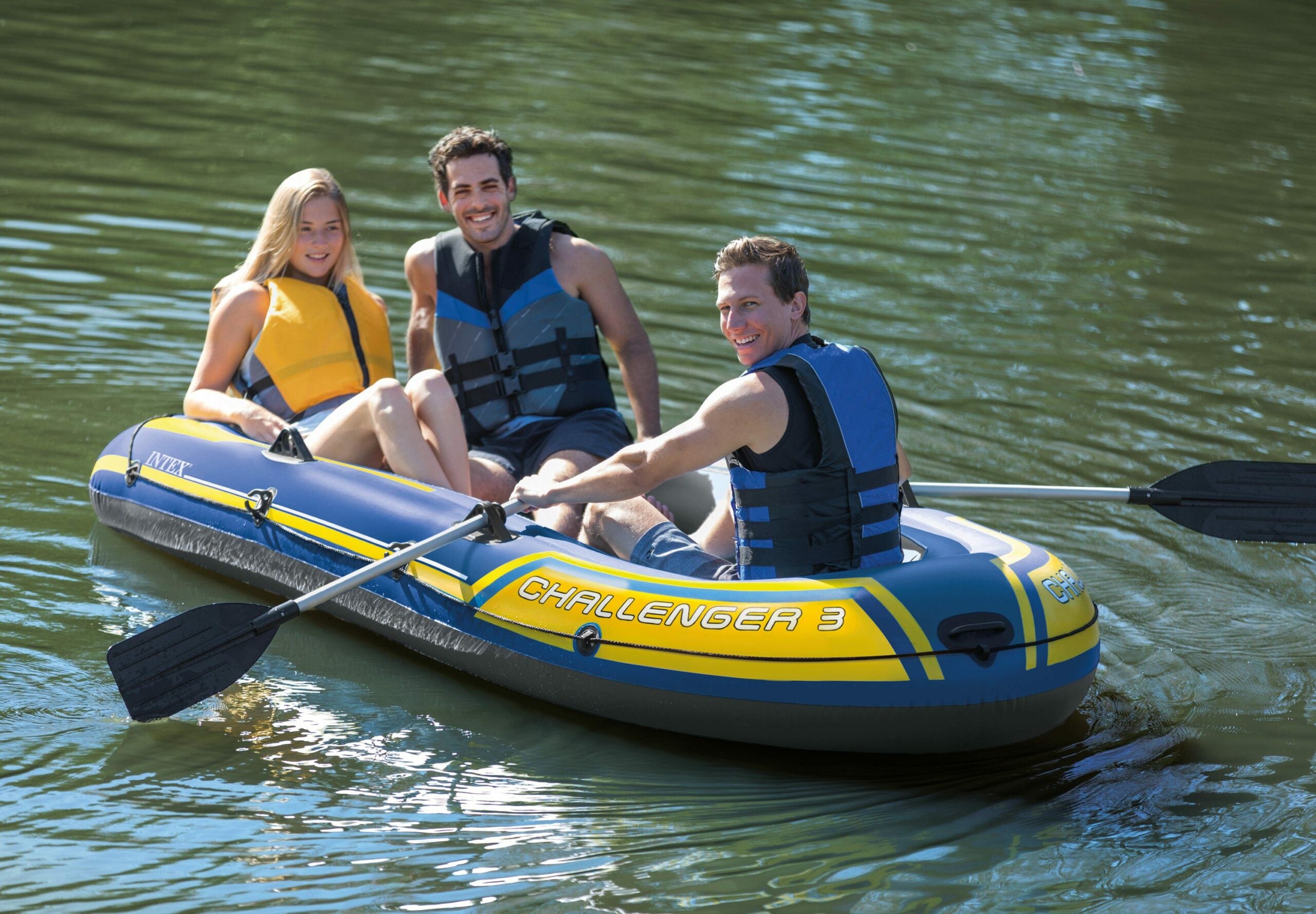 Canoes & Kayaks: Intex Challenger 3 Boat Set 68370