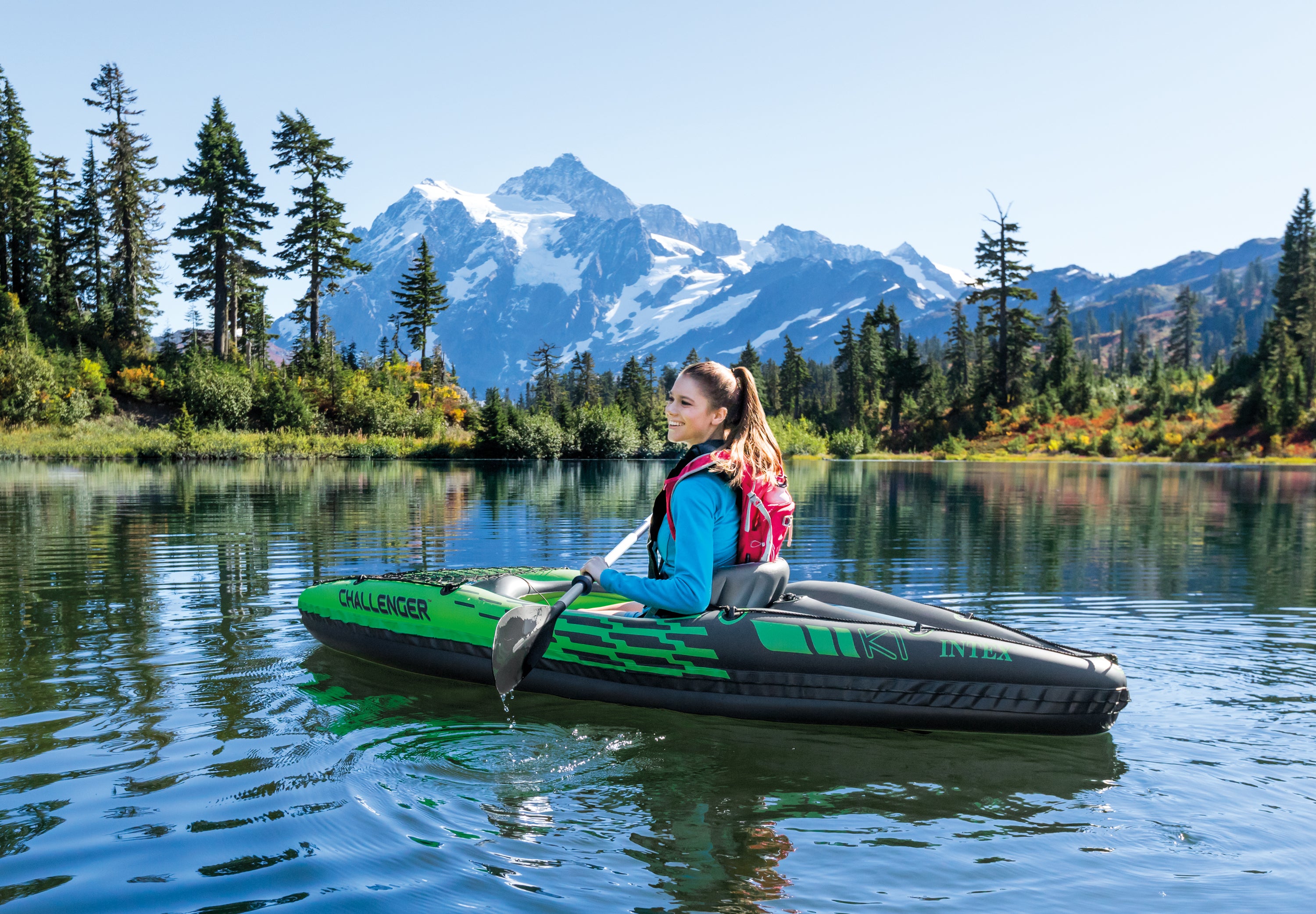 Canoes & Kayaks: Intex Challenger K1 Kayak 68305