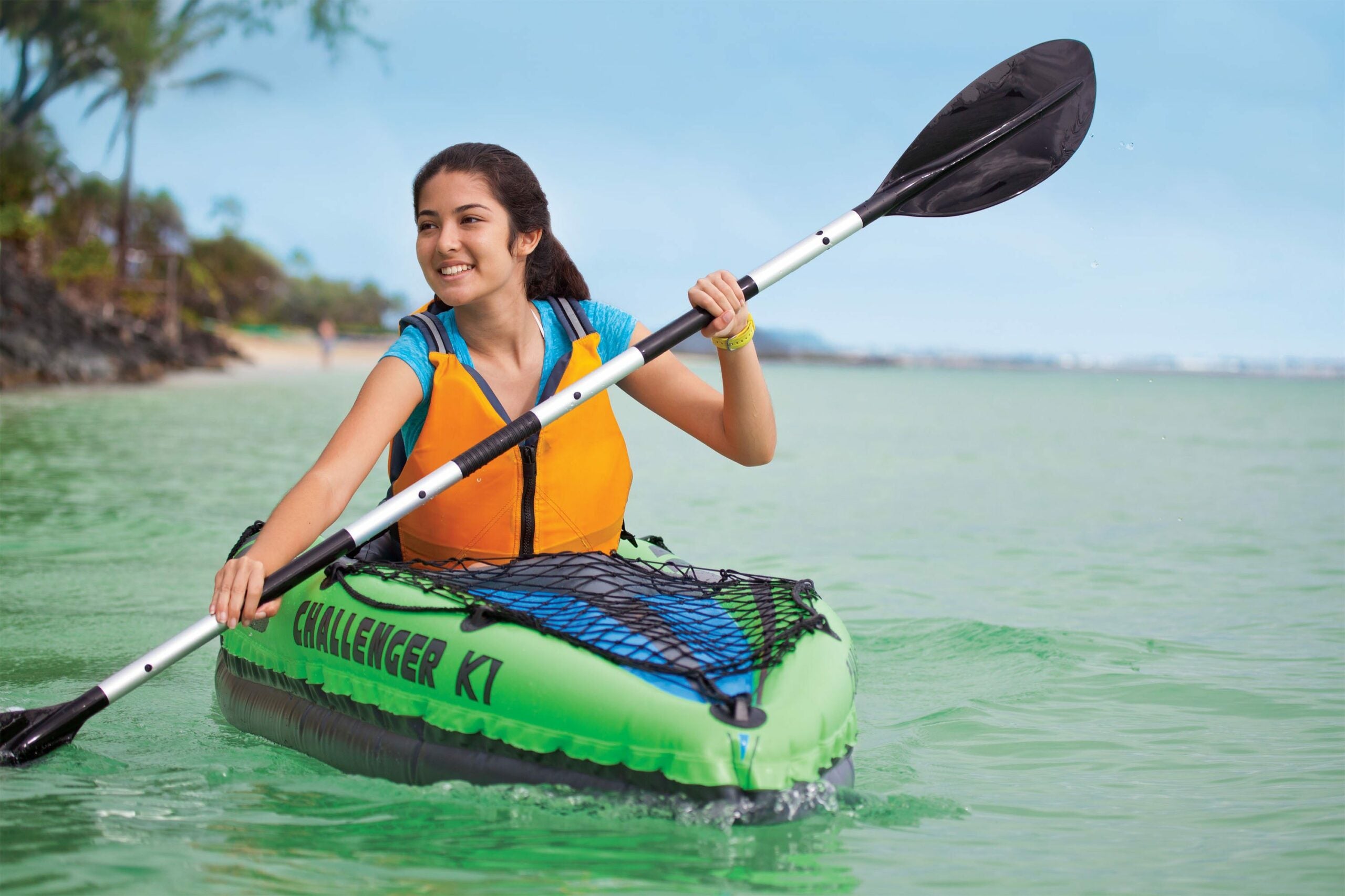 Canoes & Kayaks: Intex Challenger K1 Kayak 68305