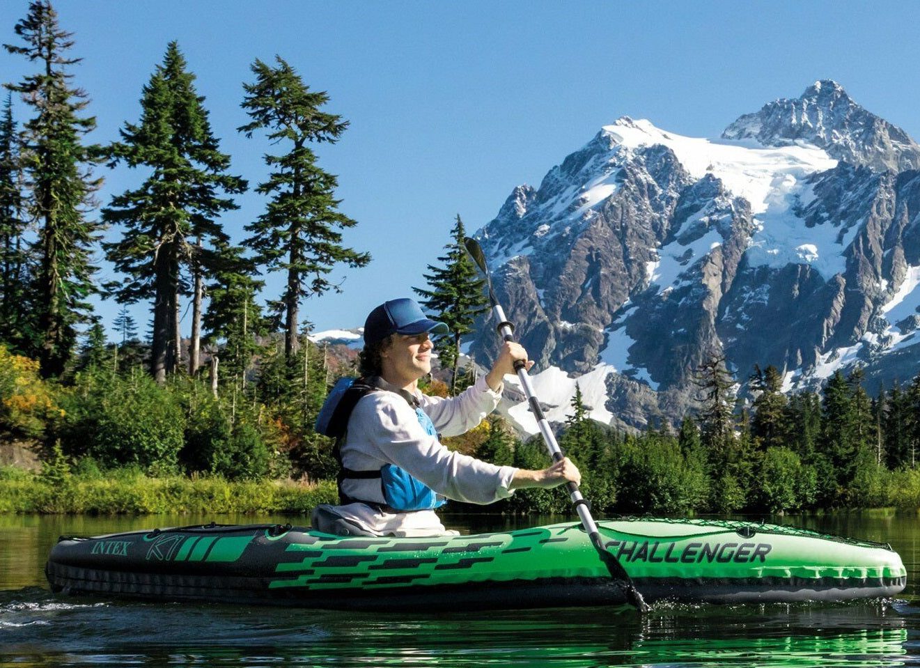 Canoes & Kayaks: Intex Challenger K1 Kayak 68305