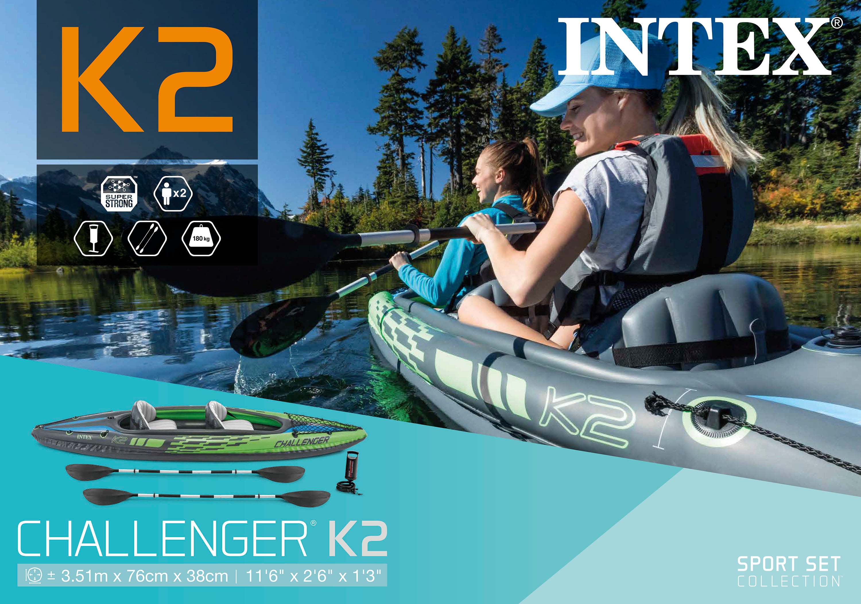 Canoes & Kayaks: Intex Challenger K2 Kayak 68306