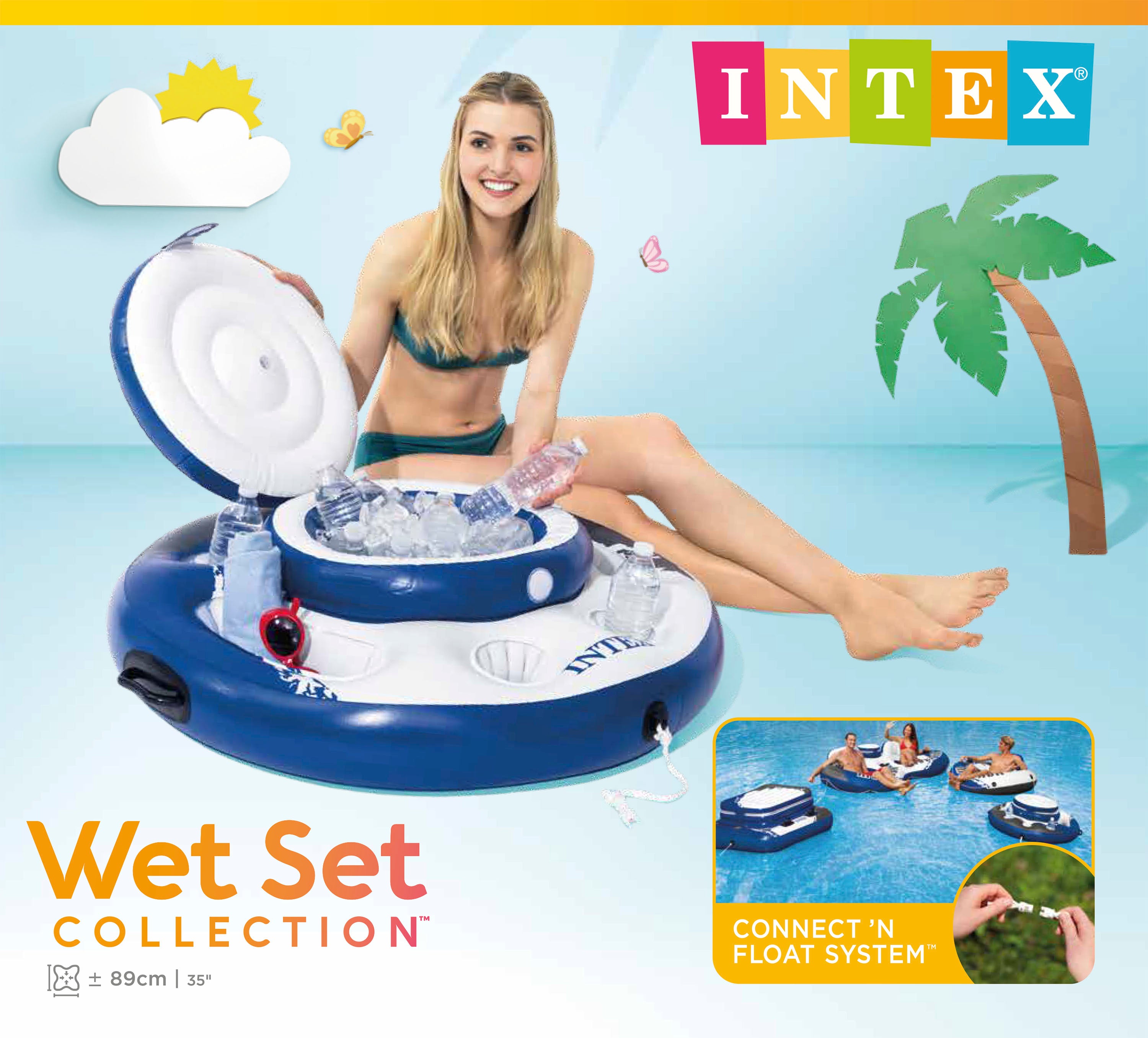 Pool Toys & Inflatables: Intex Mega Chill Inflatable Cooler 56822