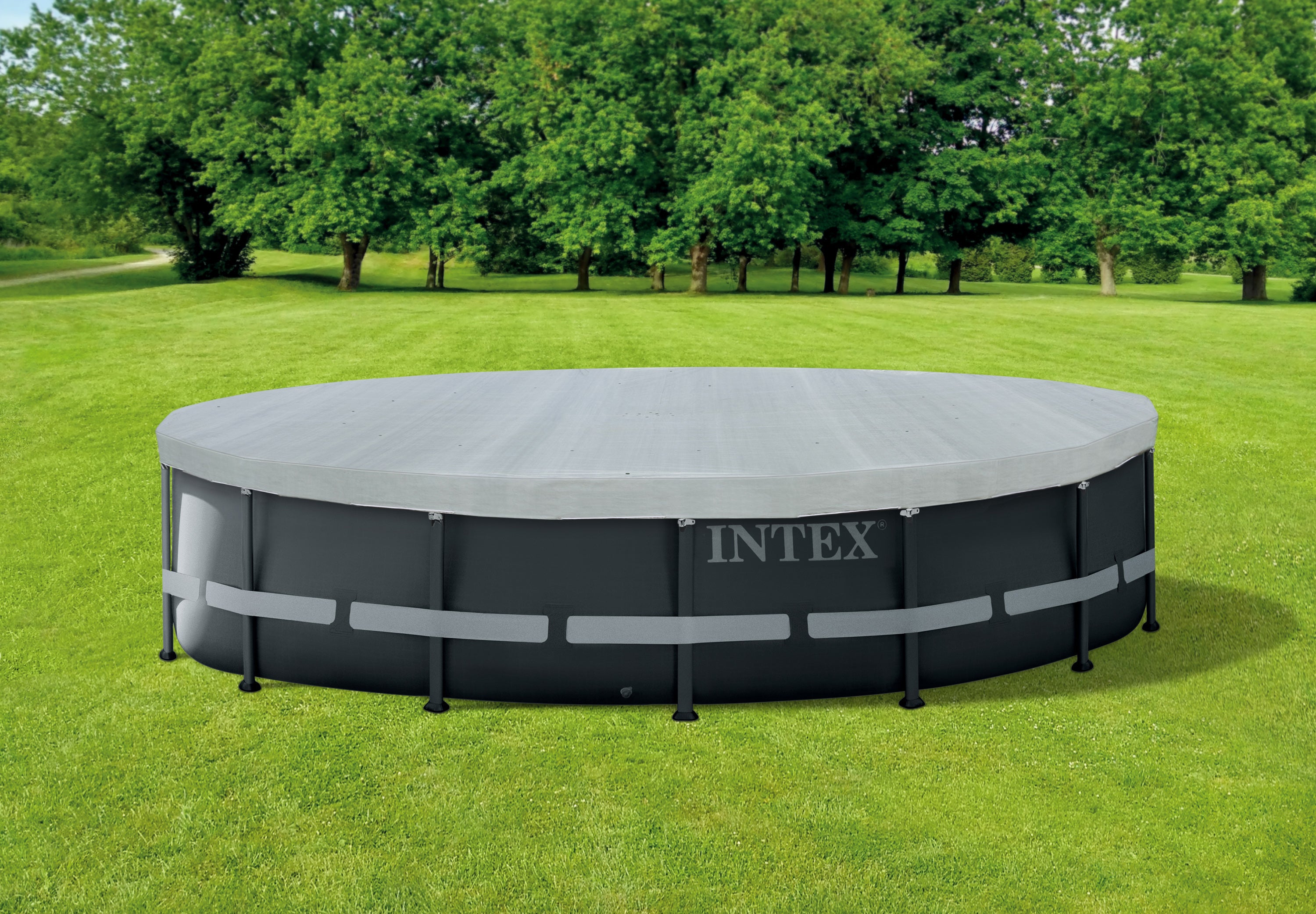 Pool Covers & Accessories: Intex Deluxe Pool Cover for 16' 4.88m Round Swimming Pools 28040