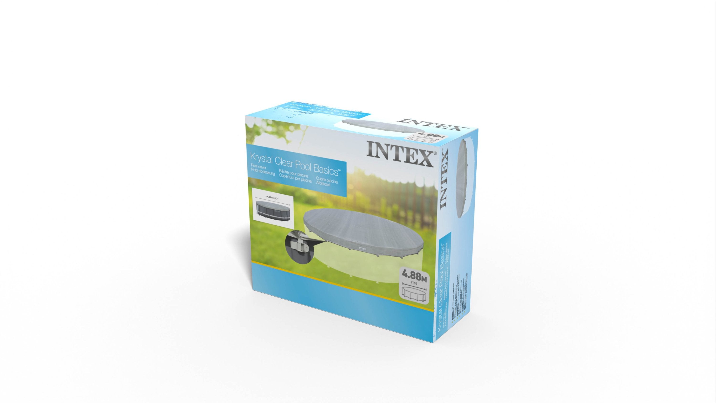 Pool Covers & Accessories: Intex Deluxe Pool Cover for 16' 4.88m Round Swimming Pools 28040