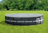 Pool Covers & Accessories: Intex Deluxe Pool Cover for 18' Round Swimming Pools 28041