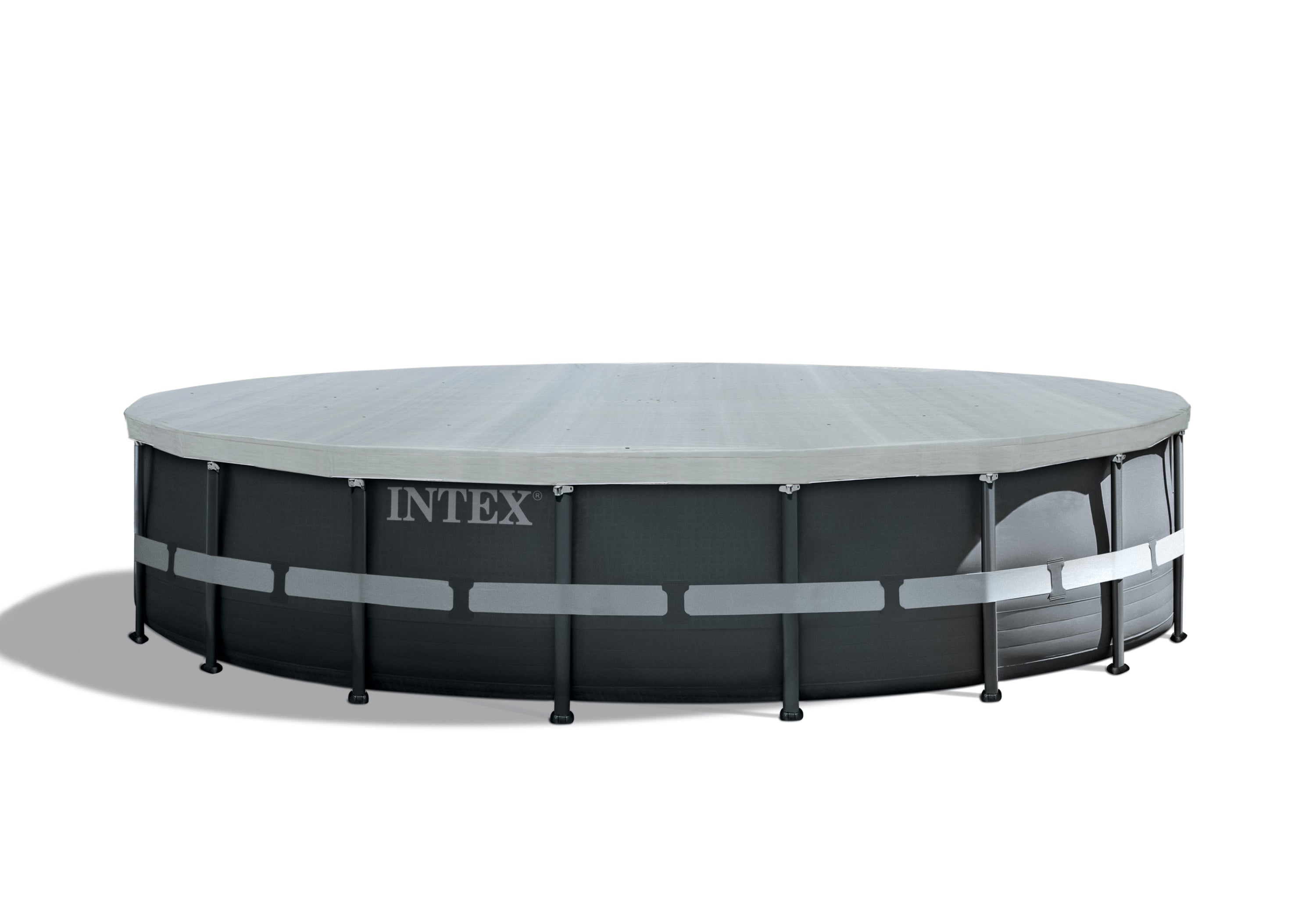 Pool Covers & Accessories: Intex Deluxe Pool Cover for 18' Round Swimming Pools 28041