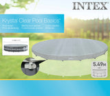 Pool Covers & Accessories: Intex Deluxe Pool Cover for 18' Round Swimming Pools 28041