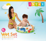 Swimming Pools: Intex Dino Buddies 3-Ring Inflatable Kiddie Pool 57106
