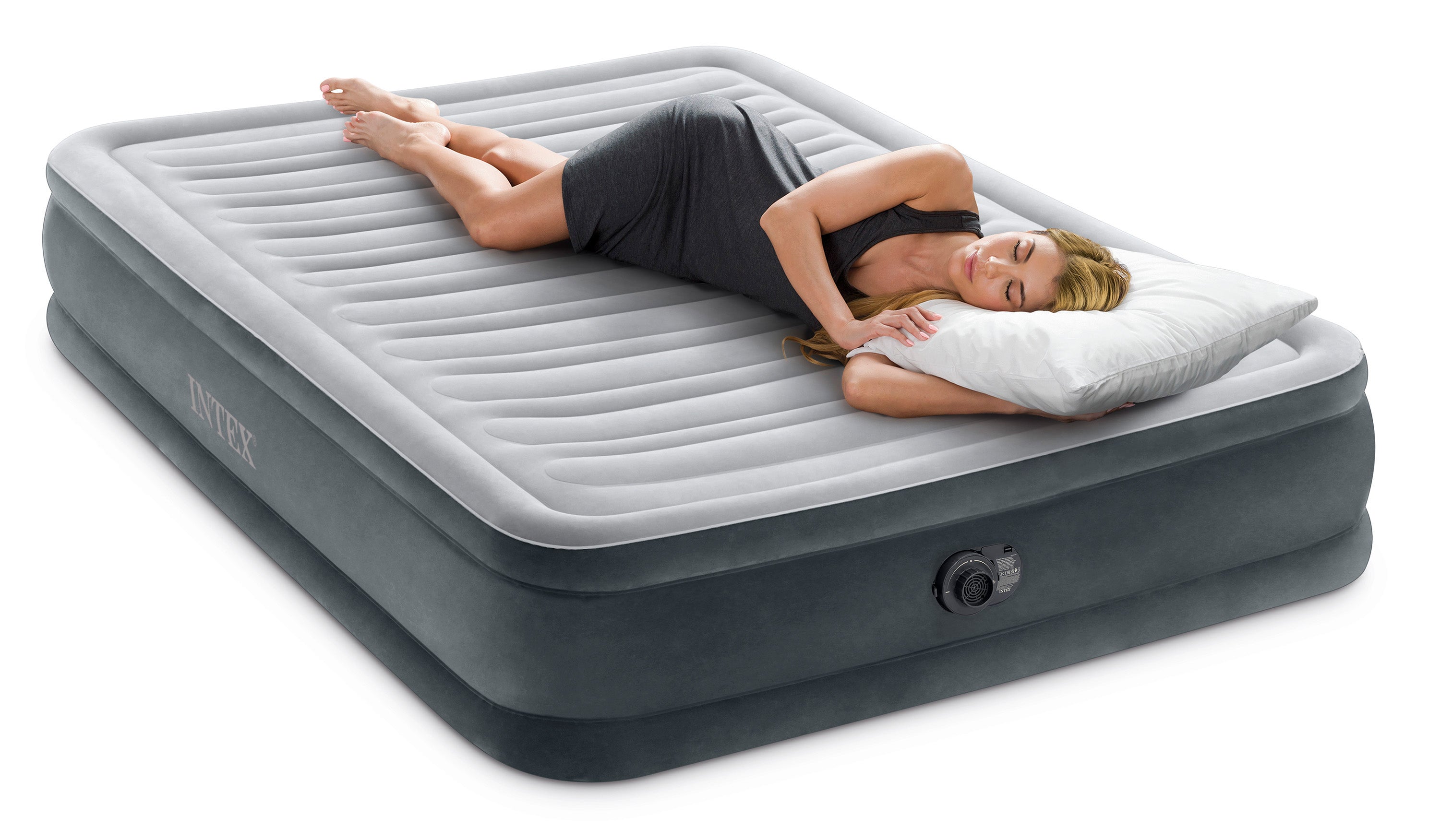 Inflatable Mattresses: Intex Double (Full) Deluxe Airbed 33cm 67768