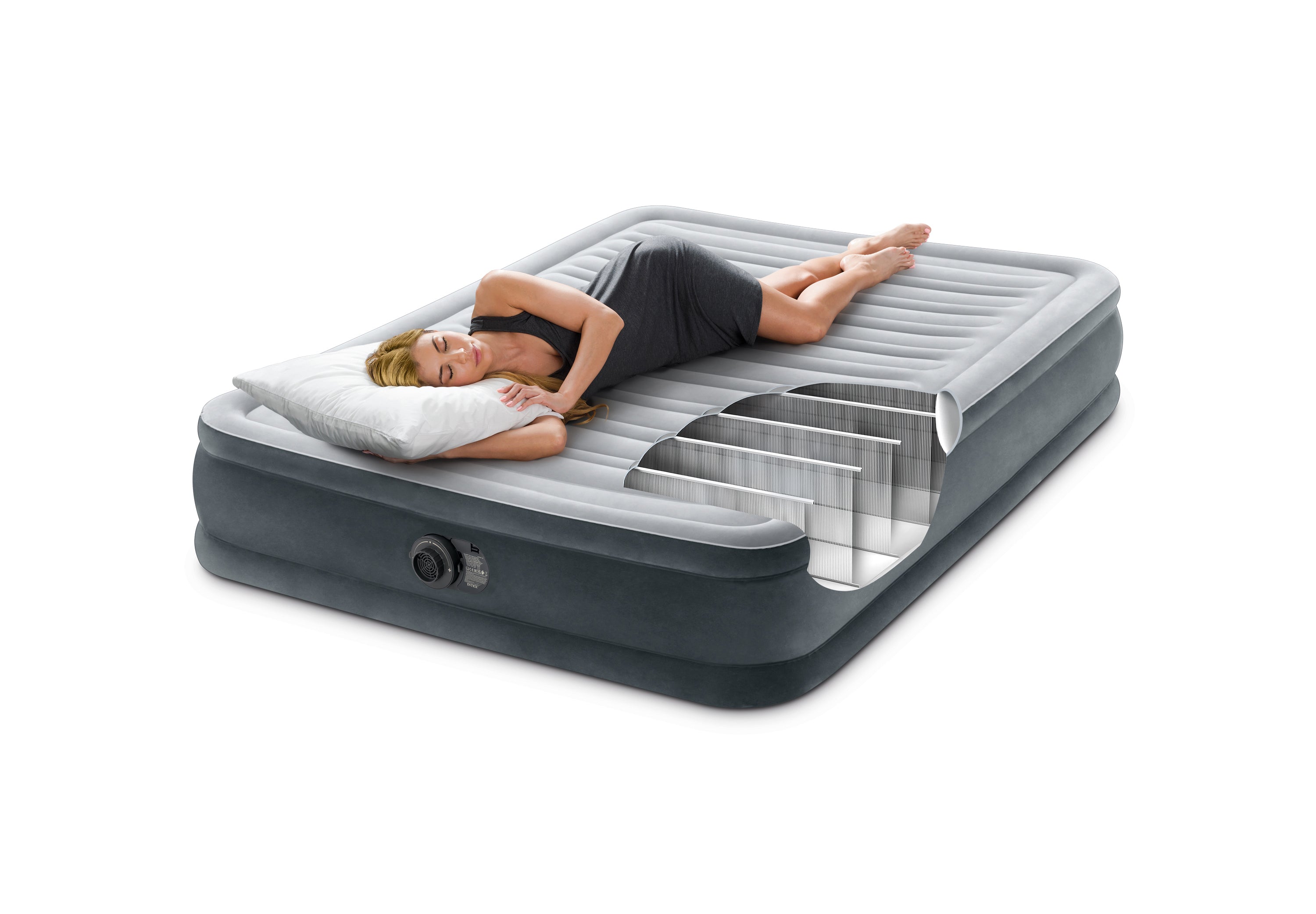 Inflatable Mattresses: Intex Double (Full) Deluxe Airbed 33cm 67768